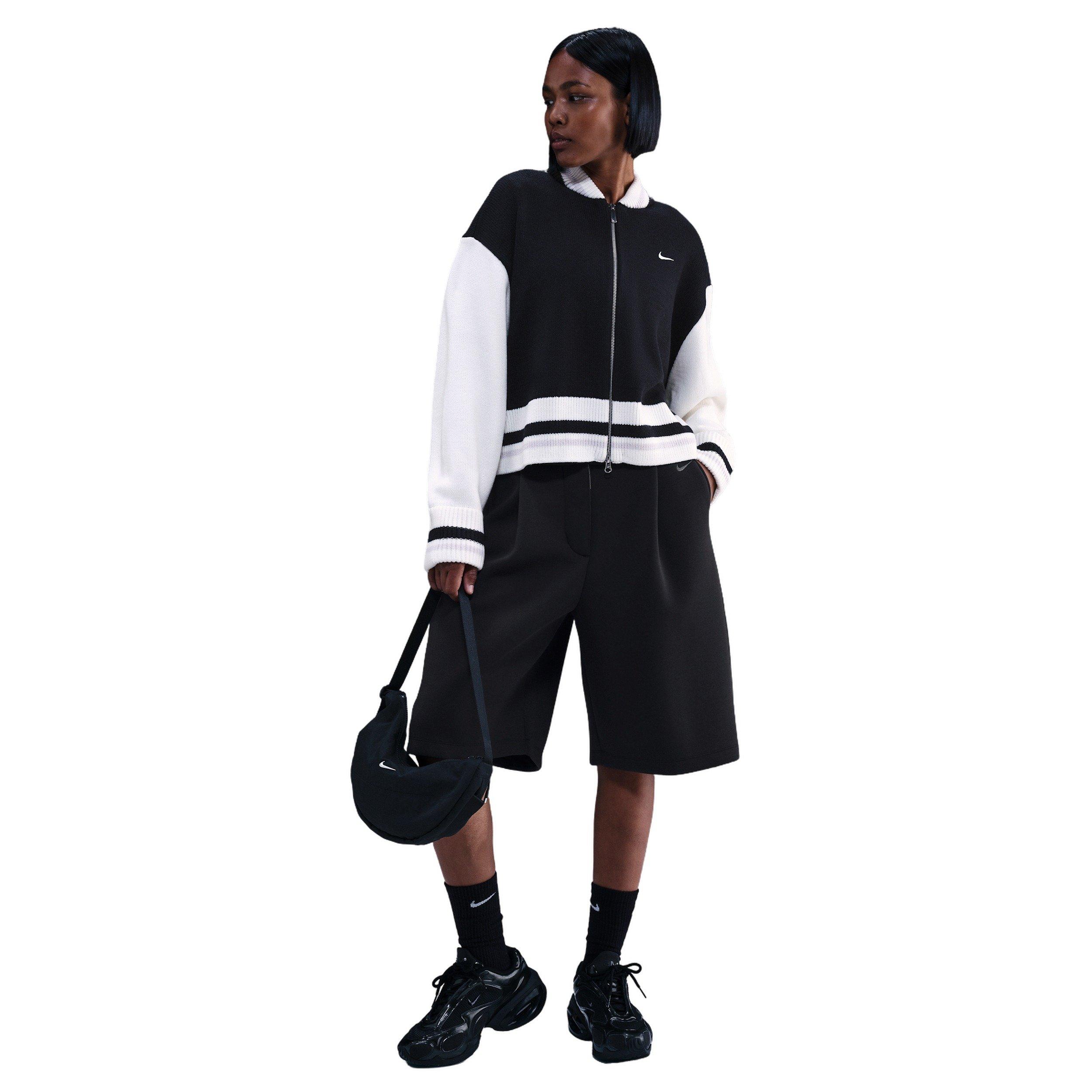 Nike Women's Sportswear Street Cardigan -Black - BLACK Thumbnail View 4