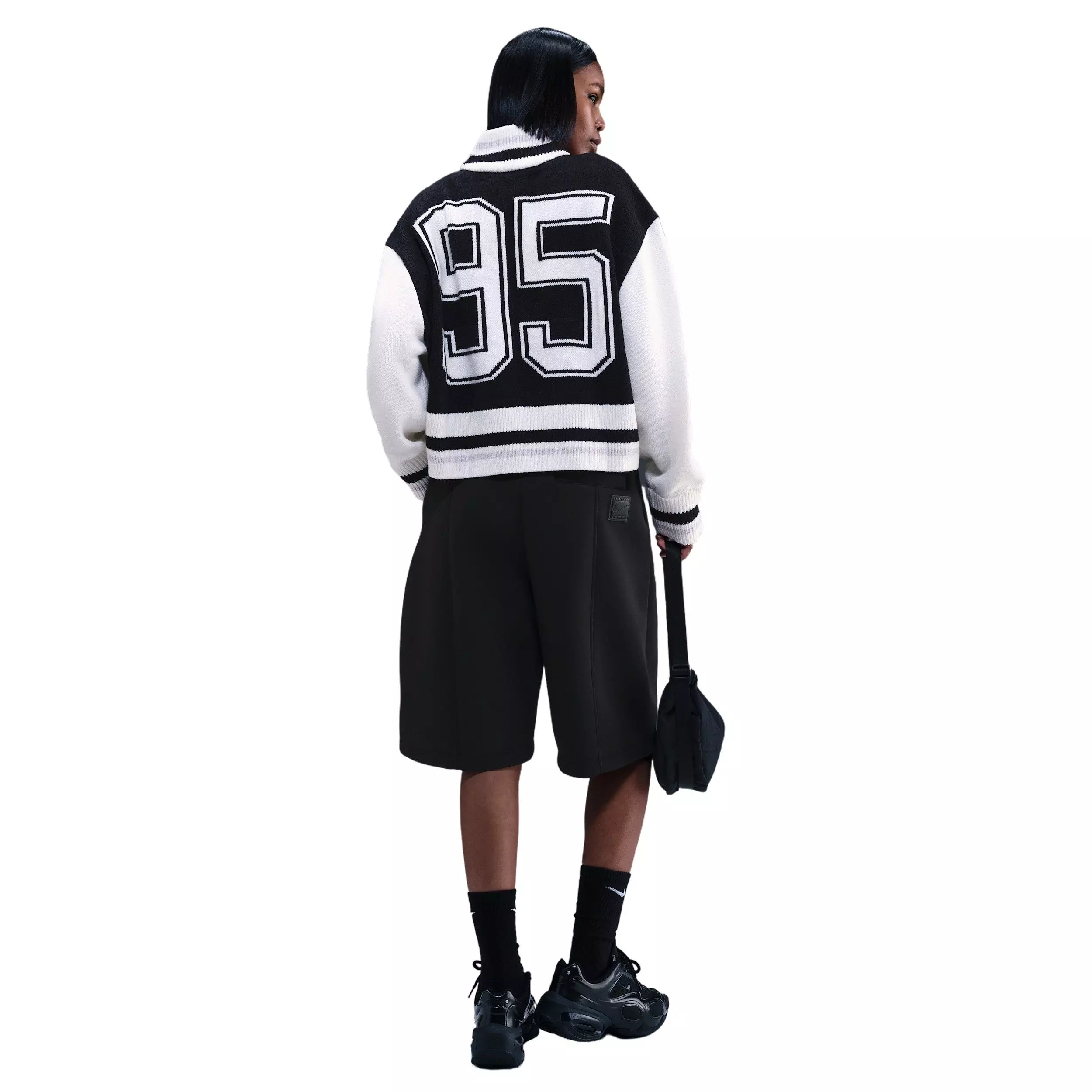 Nike Women's Sportswear Street Cardigan -Black - BLACK