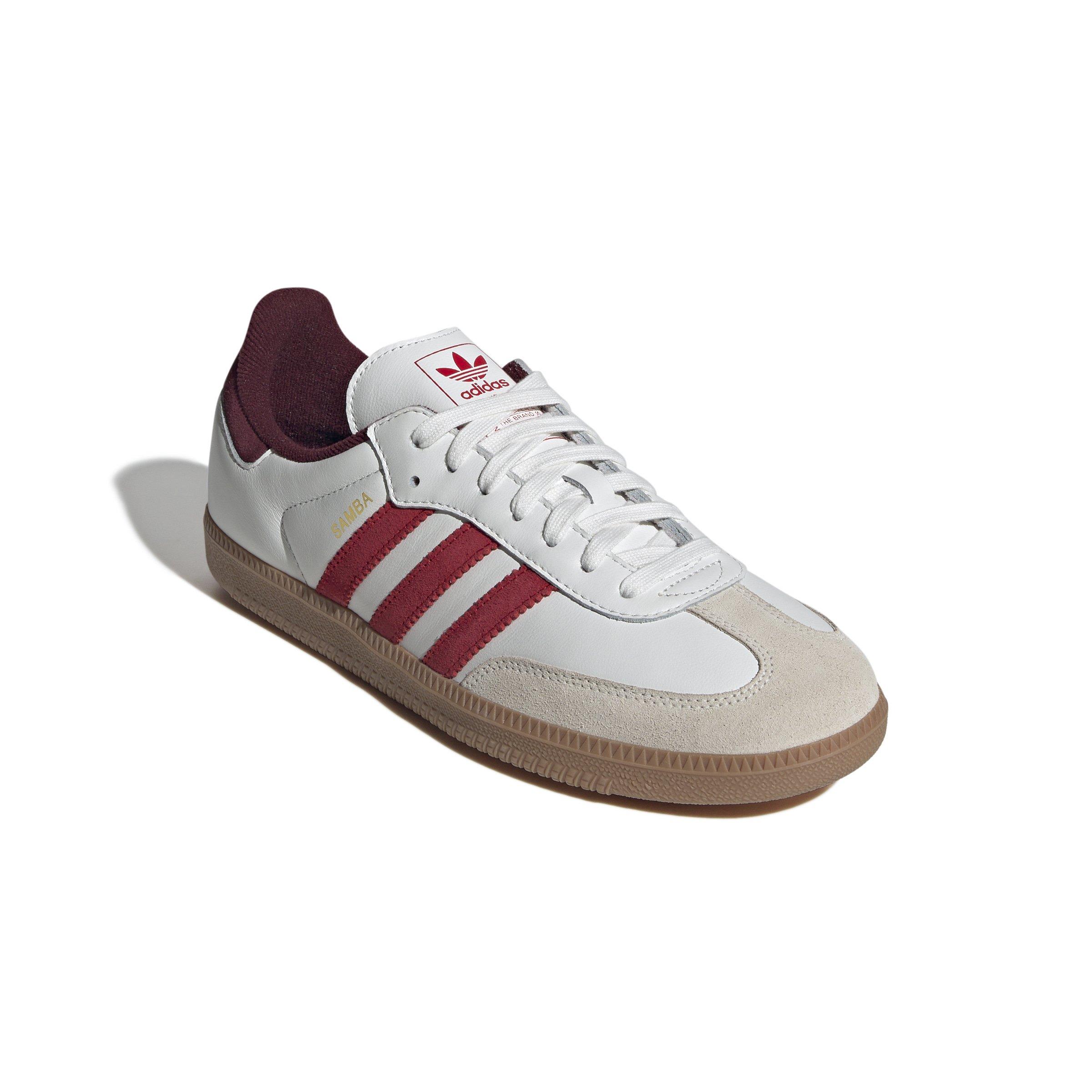 adidas Originals Samba OG "Core White/Better Scarlet/Shadow Red" Men's Shoe - WHITE/SCARLET/RED Thumbnail View 3