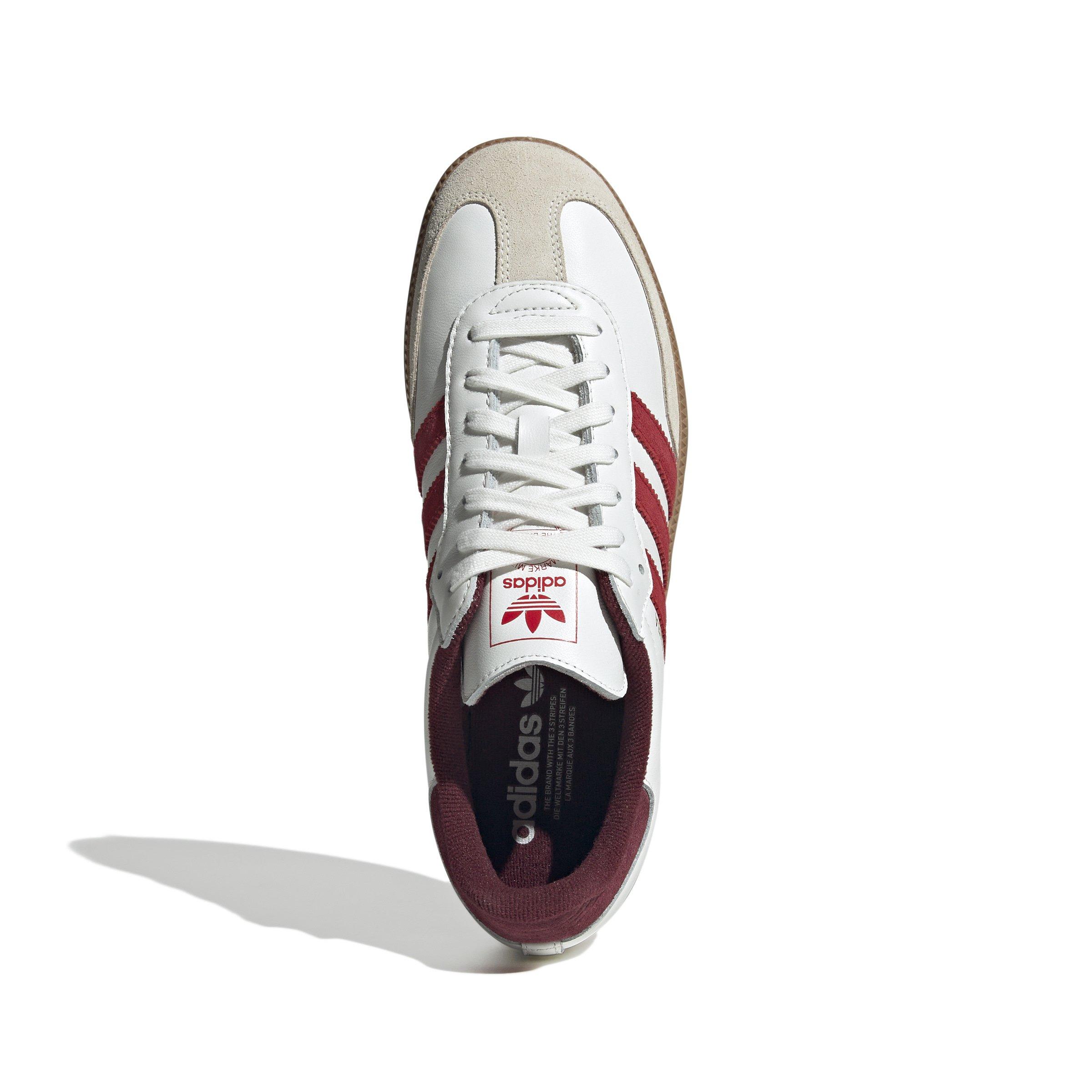 adidas Originals Samba OG "Core White/Better Scarlet/Shadow Red" Men's Shoe - WHITE/SCARLET/RED Thumbnail View 5