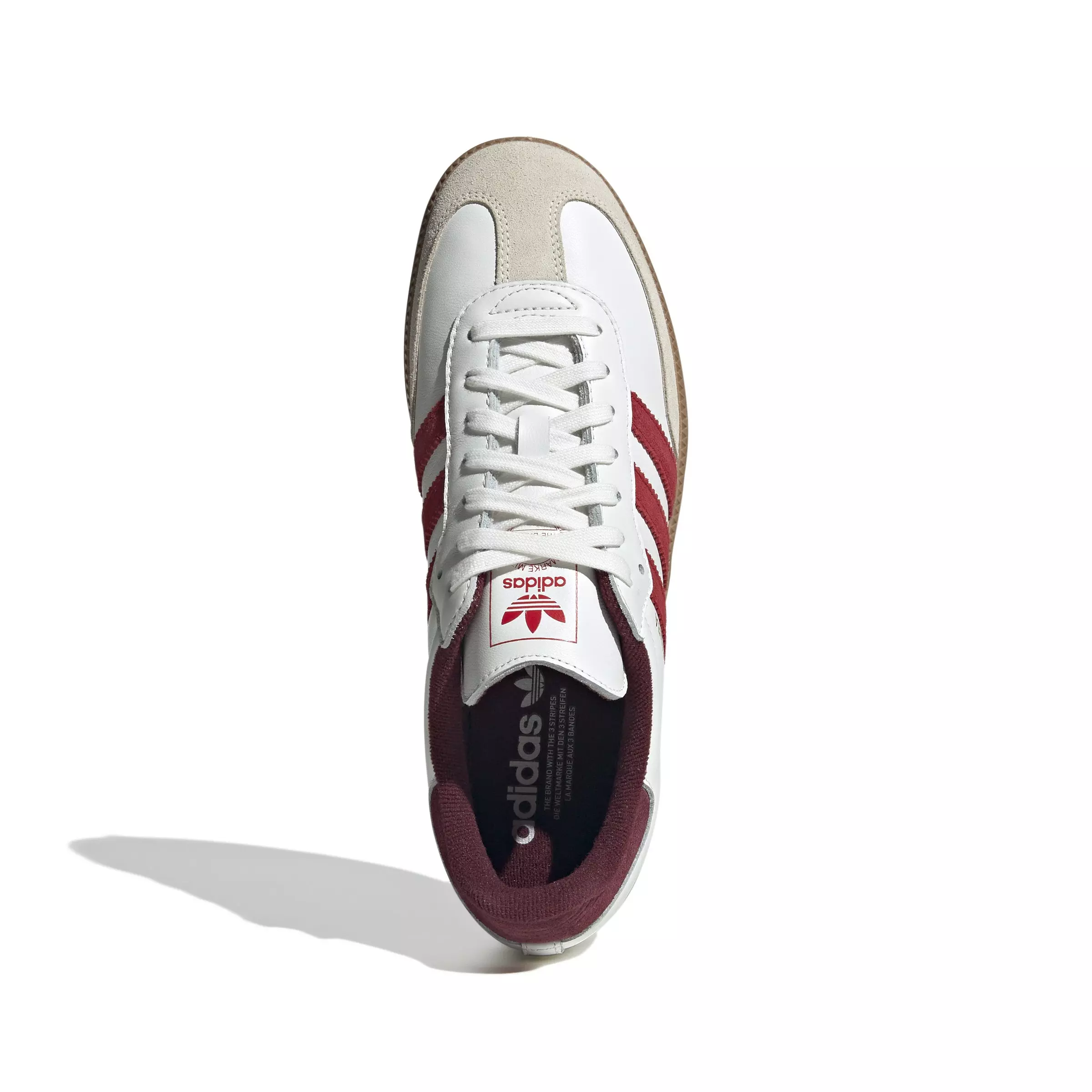 adidas Originals Samba OG "Core White/Better Scarlet/Shadow Red" Men's Shoe - WHITE/SCARLET/RED