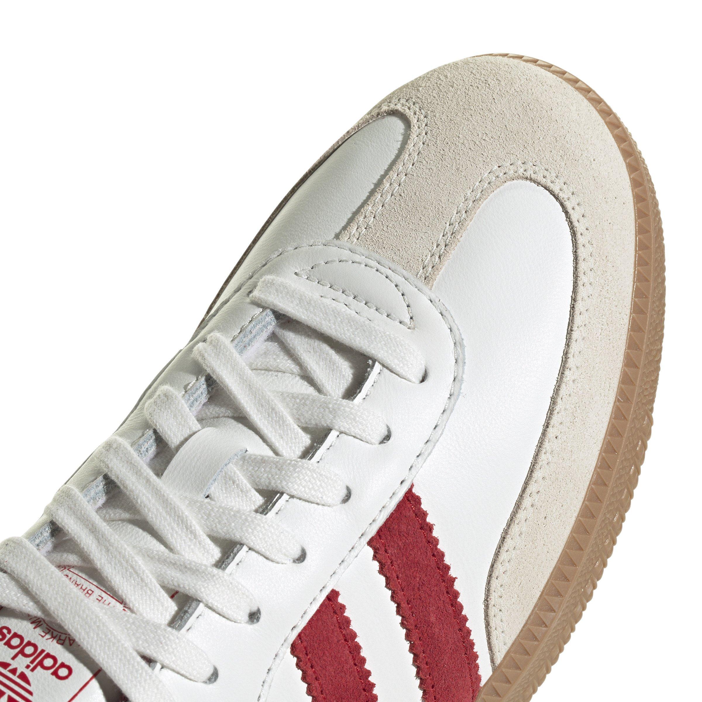 adidas Originals Samba OG "Core White/Better Scarlet/Shadow Red" Men's Shoe - WHITE/SCARLET/RED Thumbnail View 7
