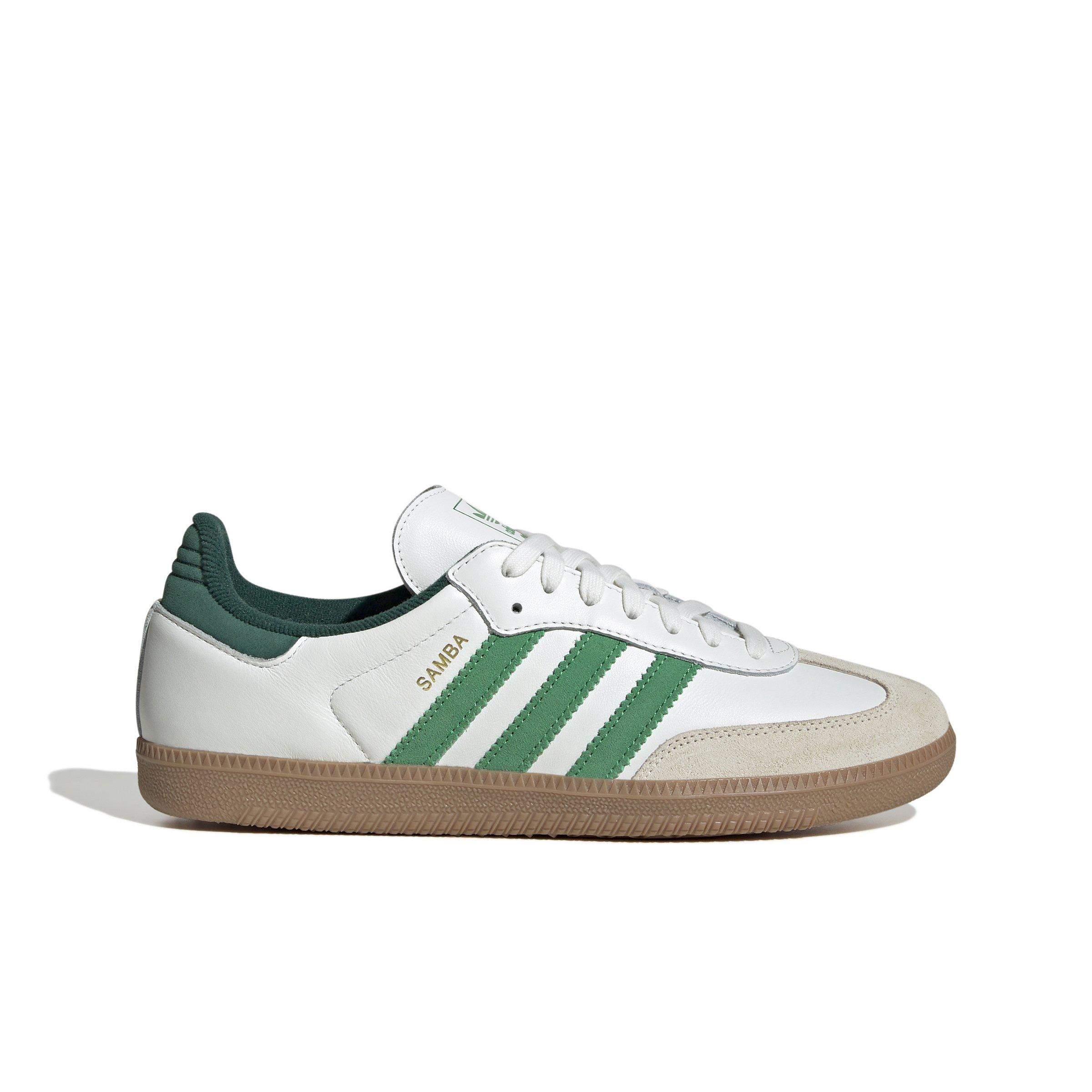 adidas Originals Samba OG "Core White/Green/Collegiate Green" Men's Shoe - WHITE/GREEN/GREEN Thumbnail View 1