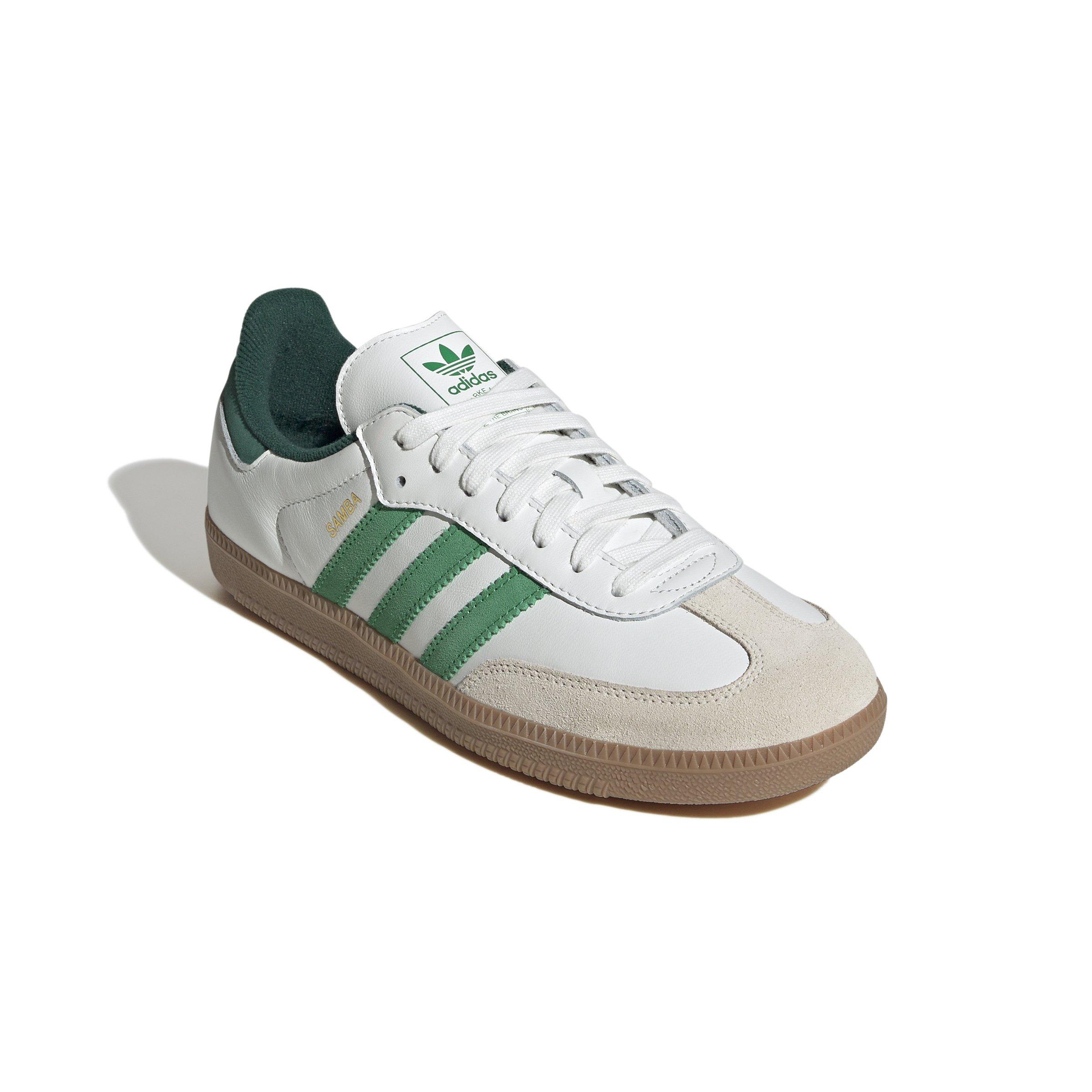 adidas Originals Samba OG "Core White/Green/Collegiate Green" Men's Shoe - WHITE/GREEN/GREEN Thumbnail View 3