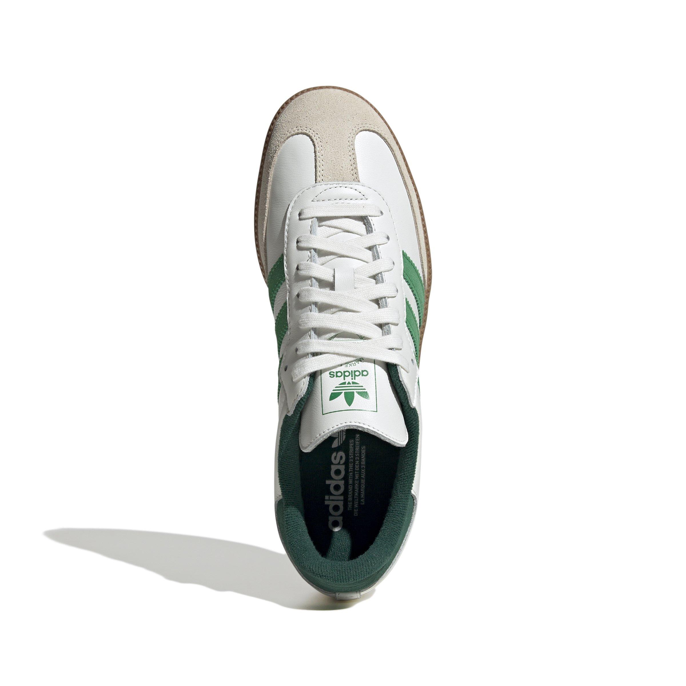 adidas Originals Samba OG "Core White/Green/Collegiate Green" Men's Shoe - WHITE/GREEN/GREEN Thumbnail View 5