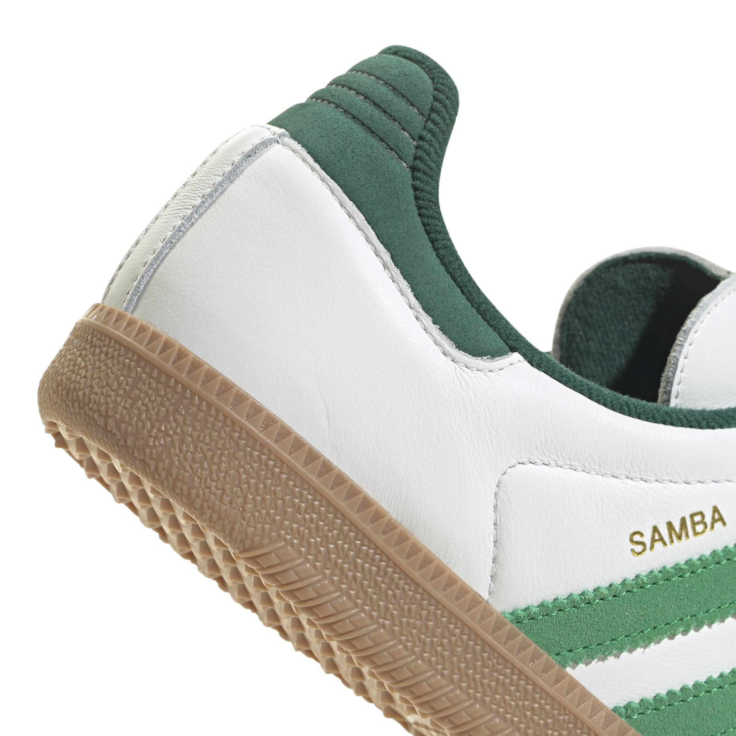 adidas Originals Samba OG "Core White/Green/Collegiate Green" Men's Shoe - WHITE/GREEN/GREEN Thumbnail View 8