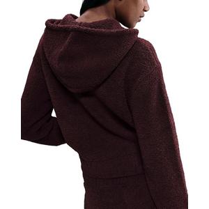 Nike Women's Sportswear Phoenix Cozy Bouclé Loose Knit Hoodie -Burgundy