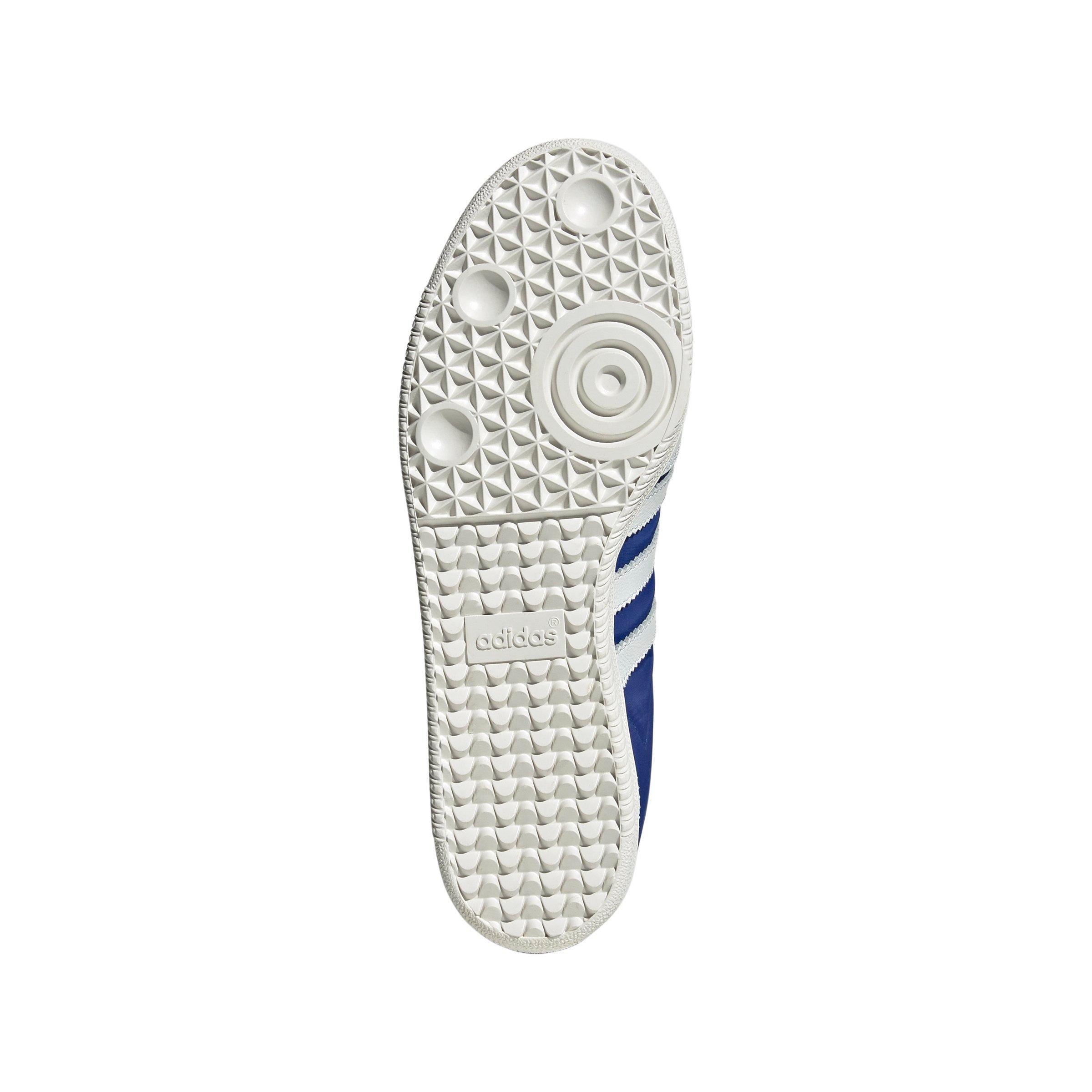 adidas Originals Samba OG "Crystal White/Crystal White/Team Royal Blue" Men's Shoe - WHITE/WHITE/BLUE Thumbnail View 7
