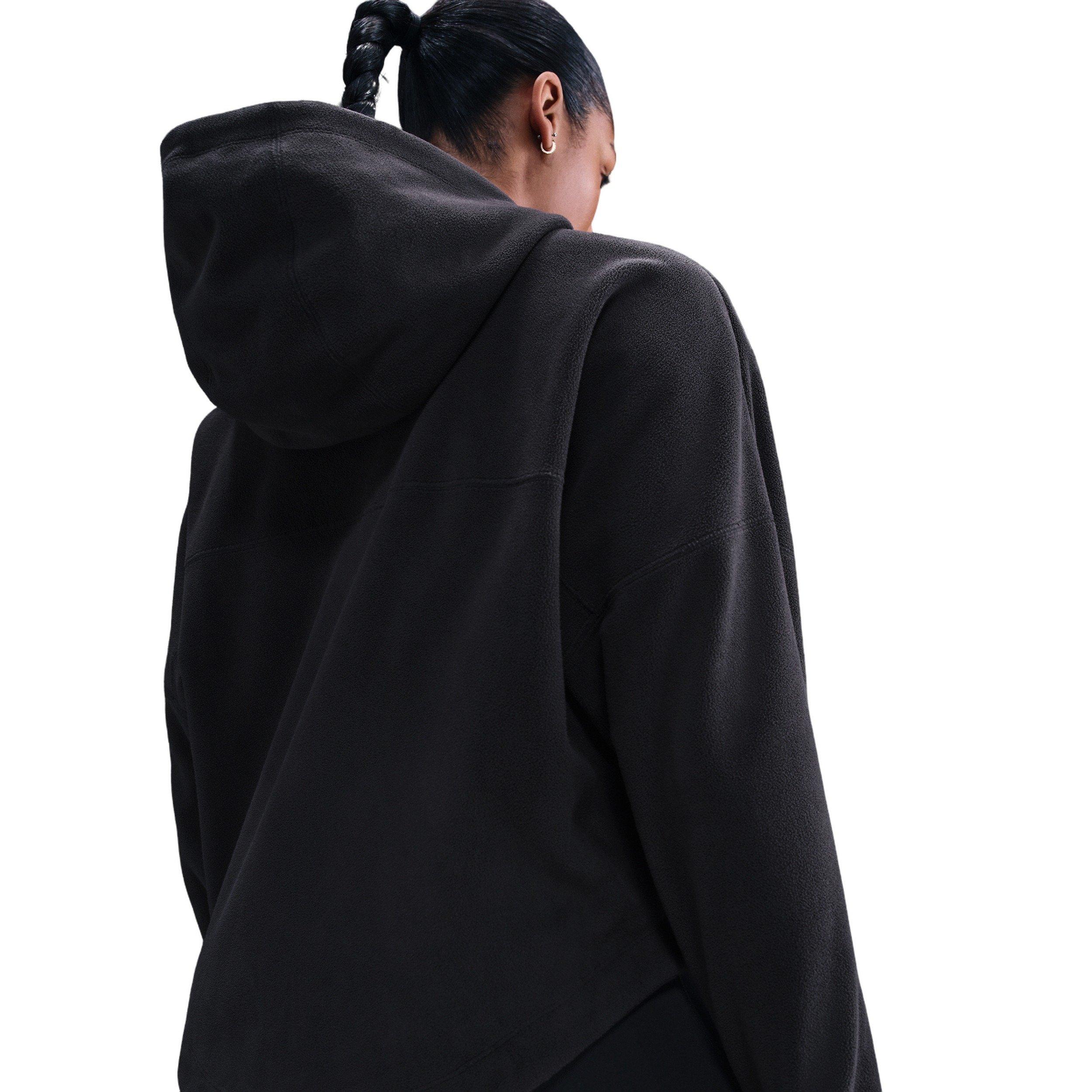 Nike Women's One Therma-FIT Full-Zip Top -Black - BLACK Thumbnail View 2