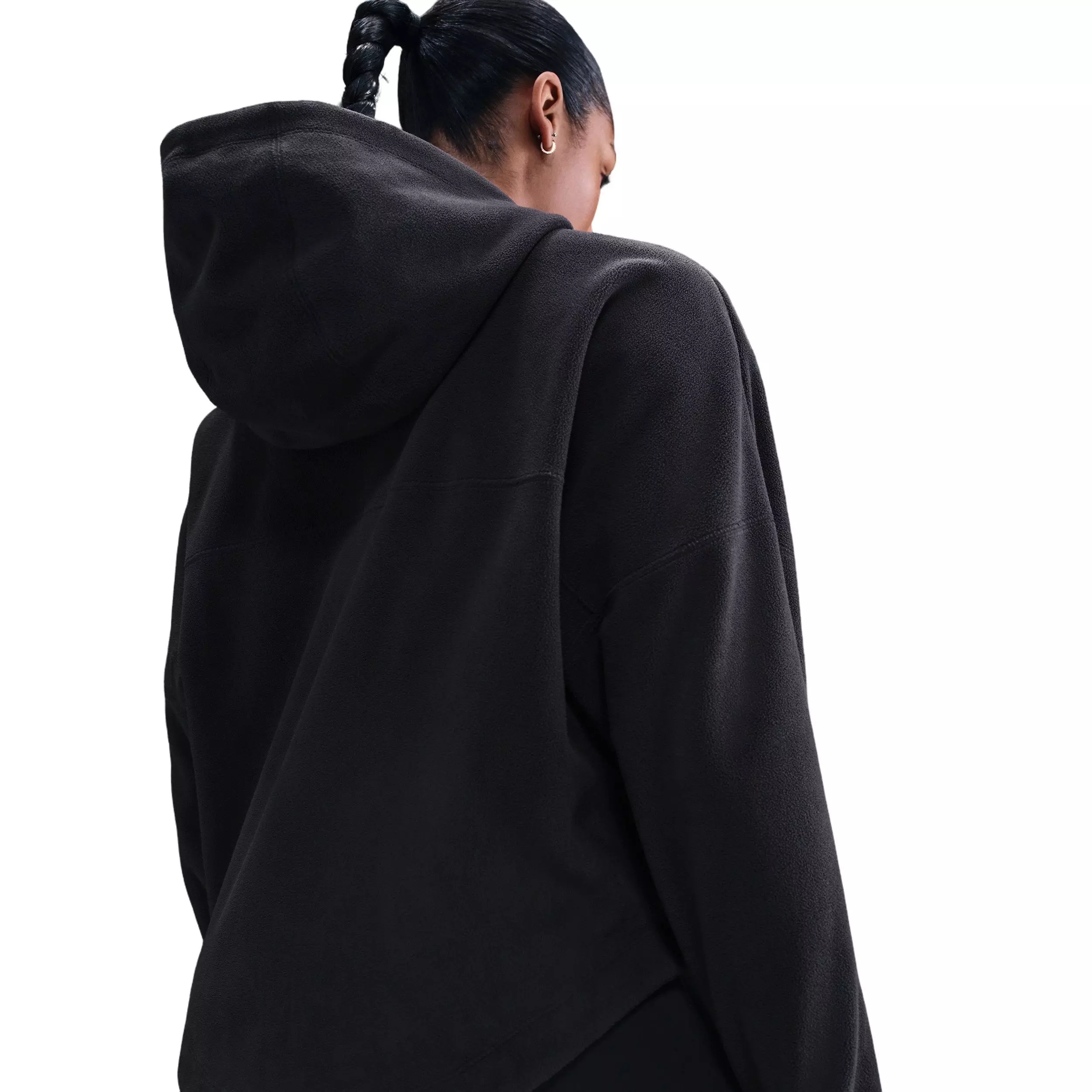 Nike Women's One Therma-FIT Full-Zip Top -Black - BLACK