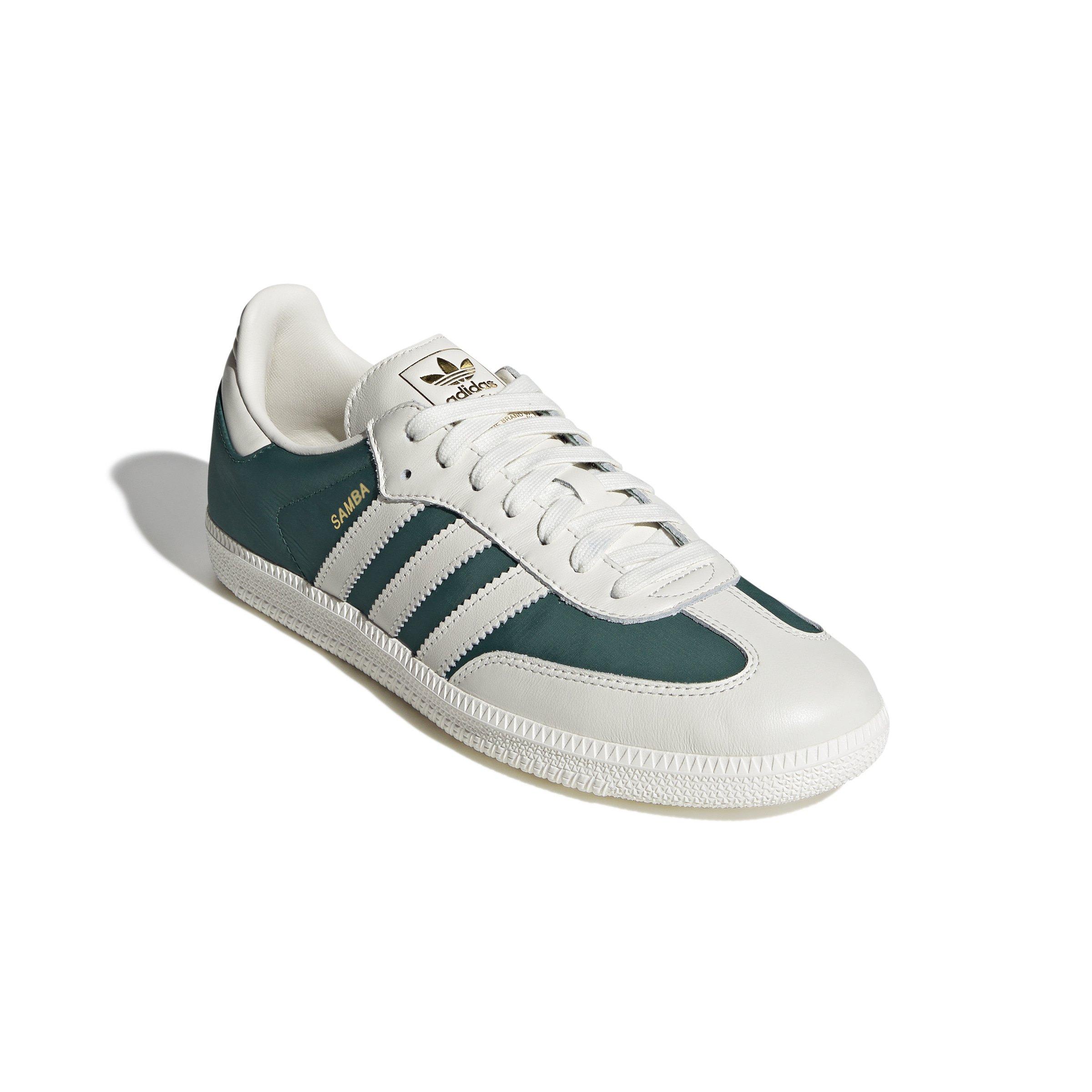 adidas Originals Samba OG "Off White/Off White/Collegiate Green" Men's Shoe - OFF WHITE/OFF WHITE/GREEN Thumbnail View 3