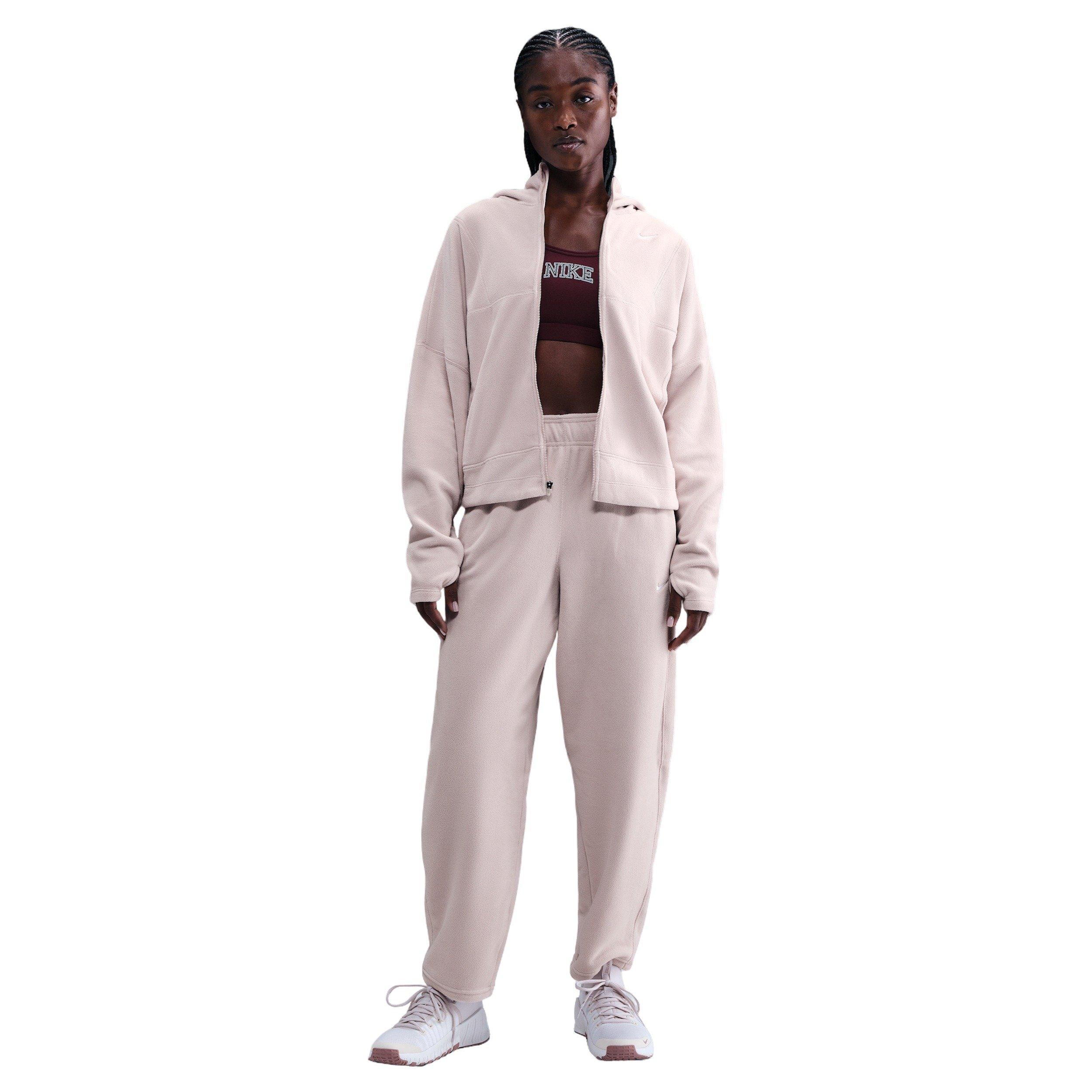 Nike Women's One Therma-FIT Full-Zip Top -Lt Pink - LT PINK Thumbnail View 4