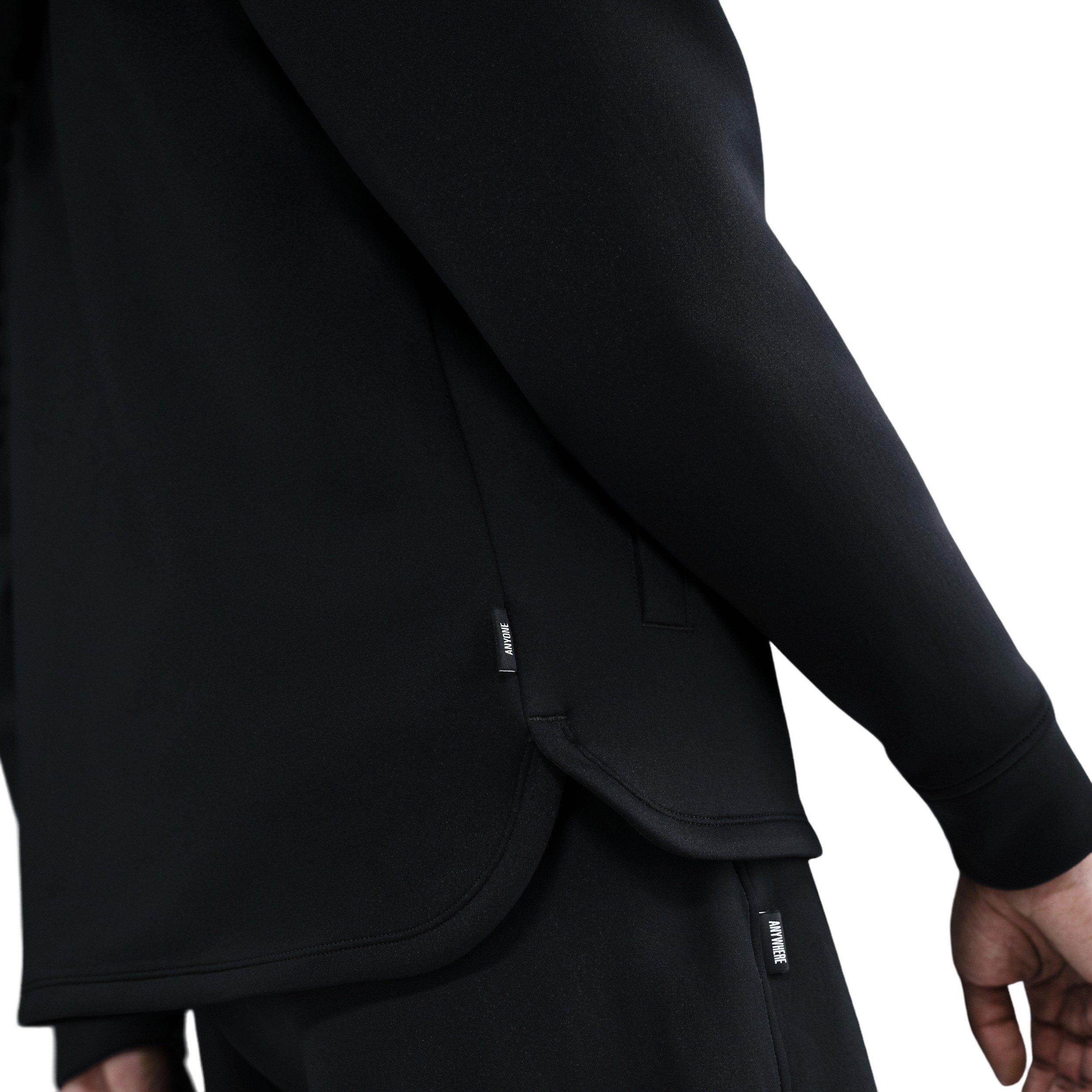 Sabrina Unisex Dri-FIT Loose Full-Zip Basketball Jacket - Black - BLACK Thumbnail View 4