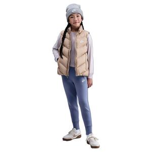 Nike Big Girls' Sportswear Club Fleece High-Waisted Fitted Pants - Blue