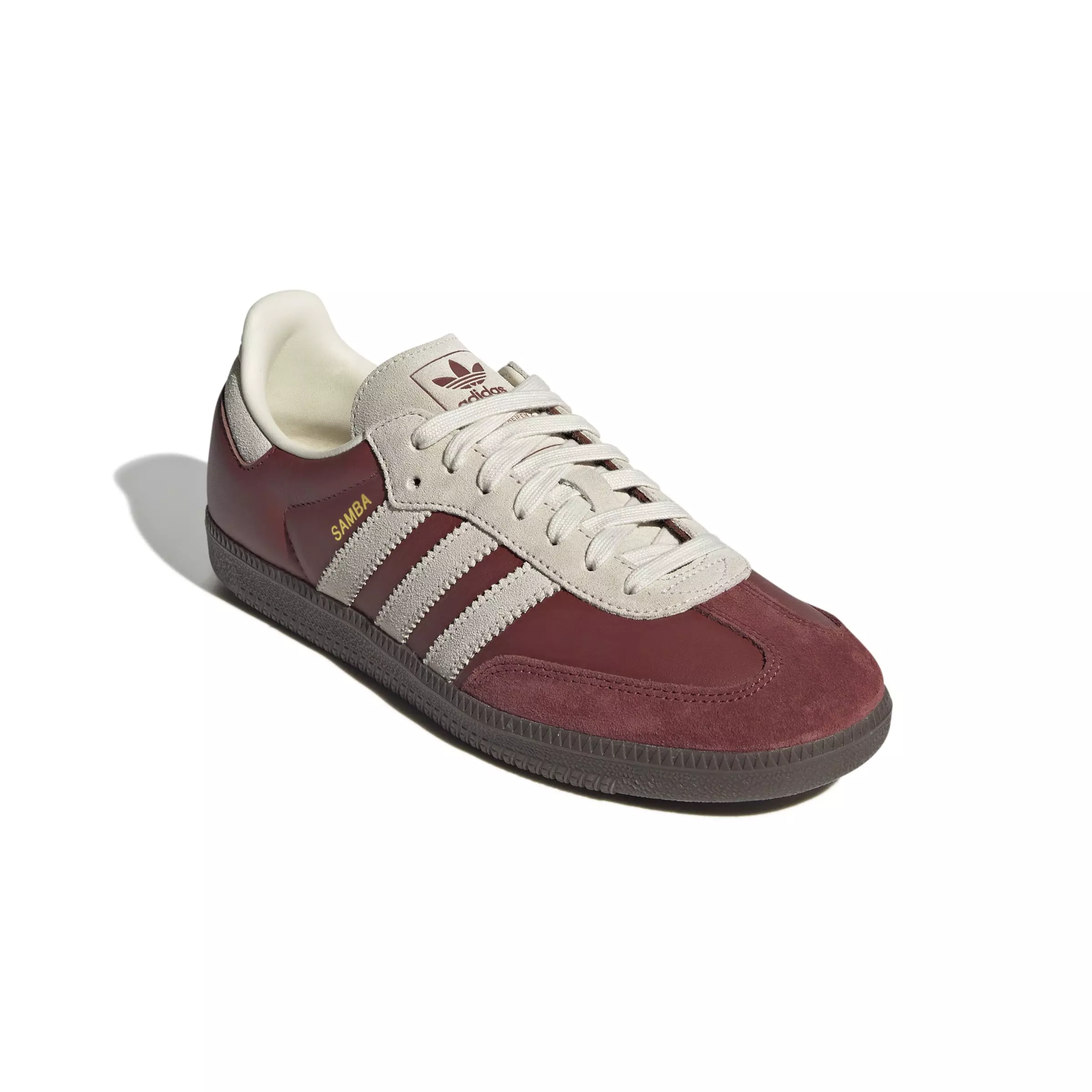 adidas Originals Samba OG "Preloved Ruby/Cream White/Gum 5" Men's Shoe - RUBY/CREAM/GUM