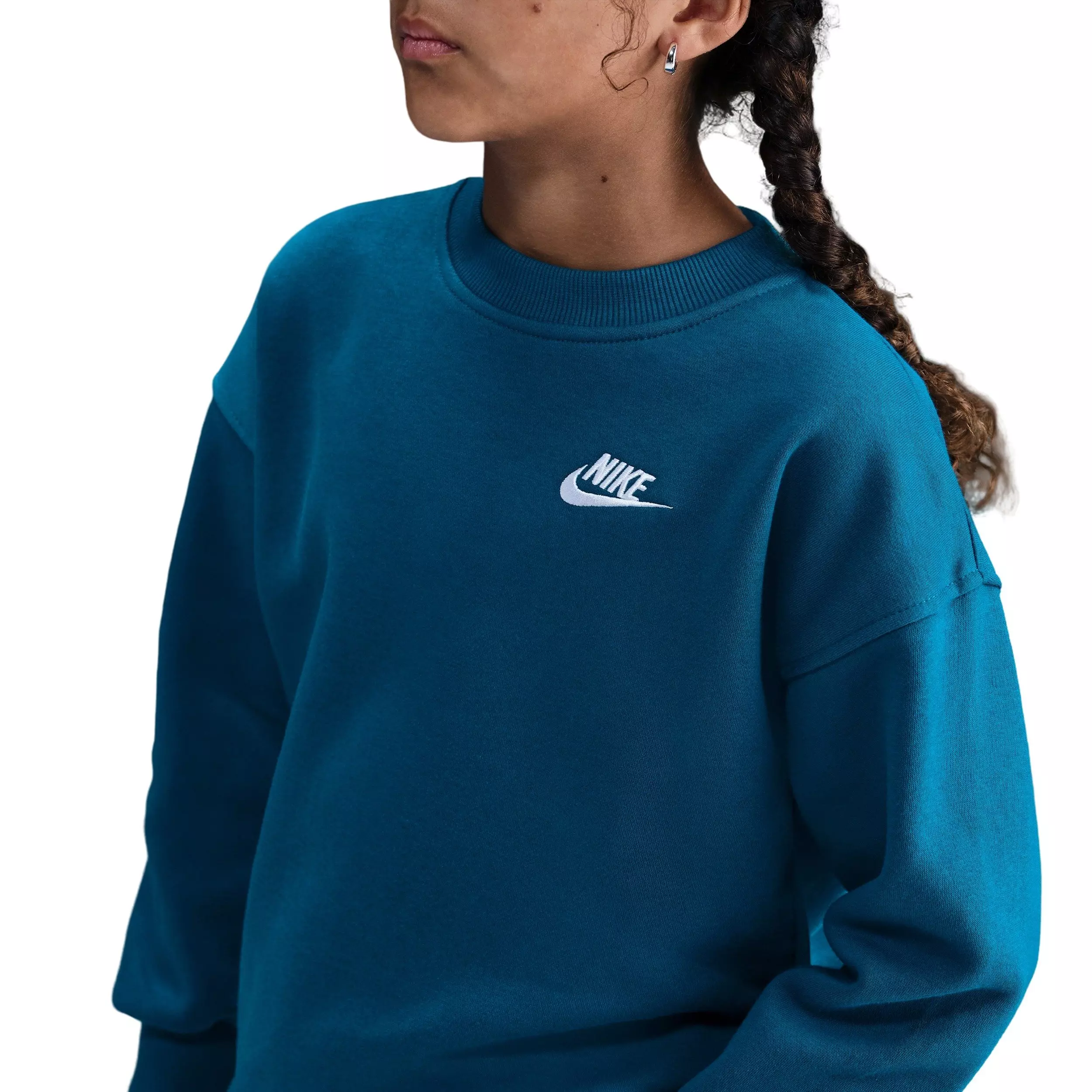 Nike Big Kids' Sportswear Club Fleece Hoodie - Blue - BLUE