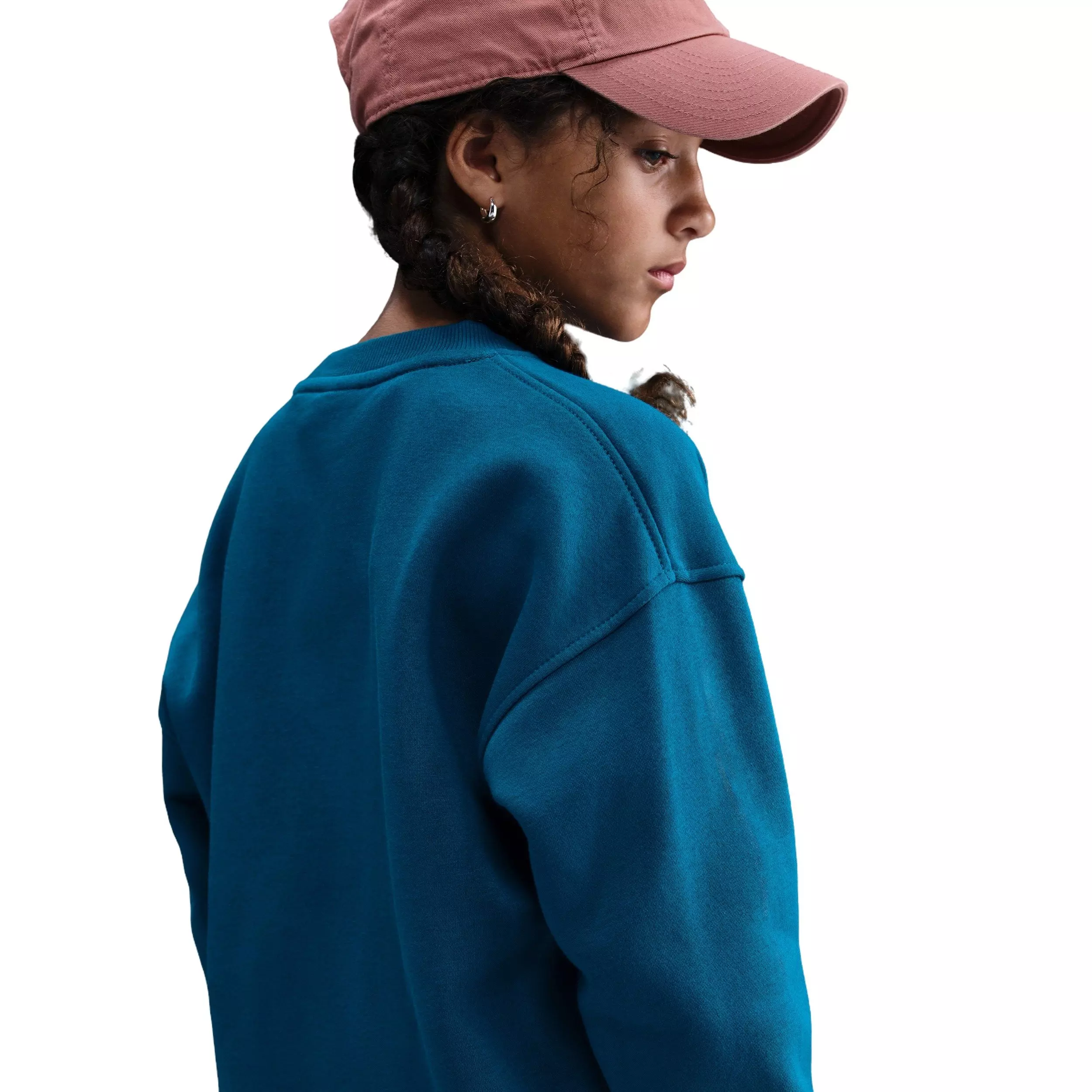 Nike Big Kids' Sportswear Club Fleece Hoodie - Blue - BLUE