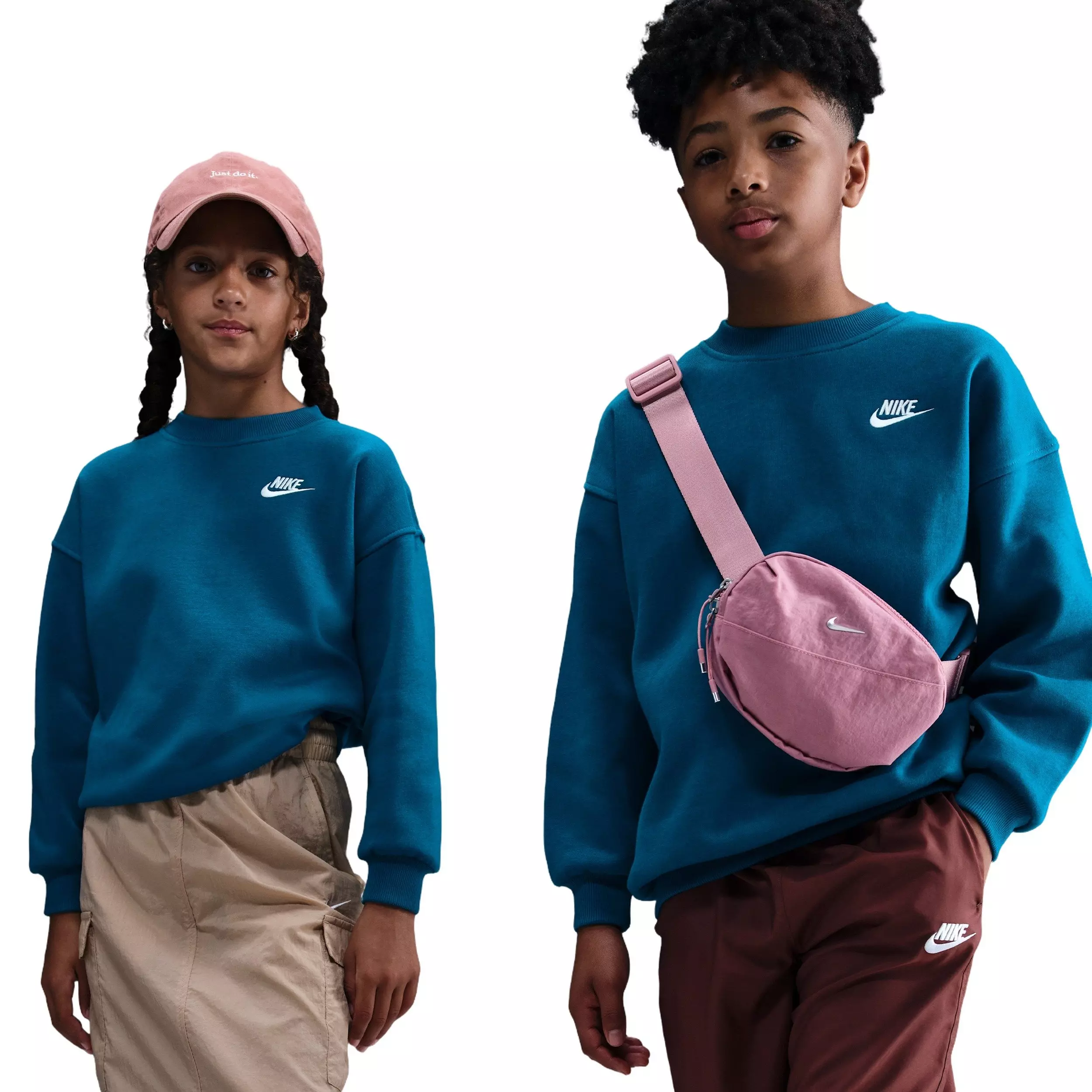 Nike Big Kids' Sportswear Club Fleece Hoodie - Blue - BLUE