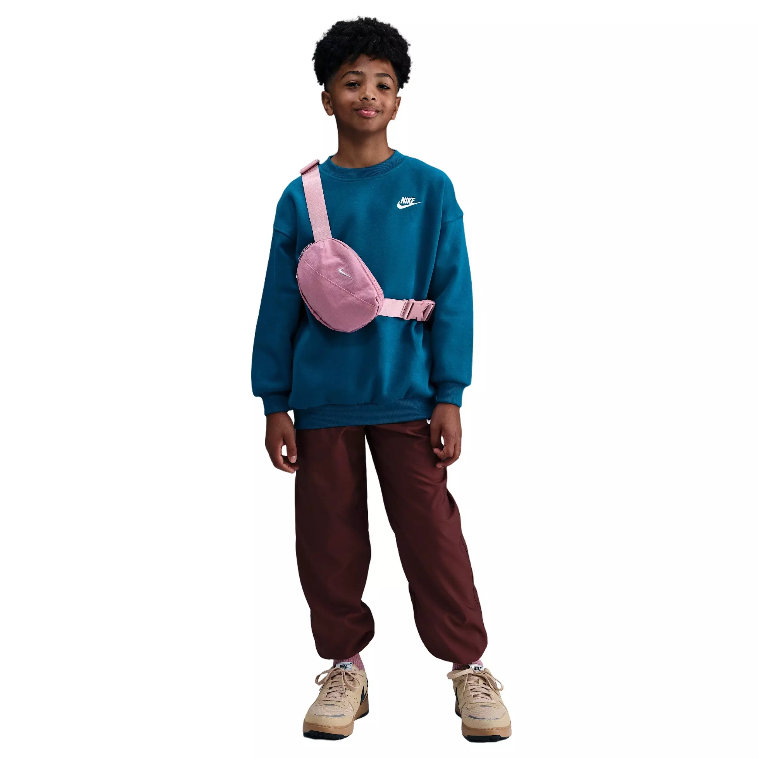 Nike Big Kids' Sportswear Club Fleece Hoodie - Blue - BLUE