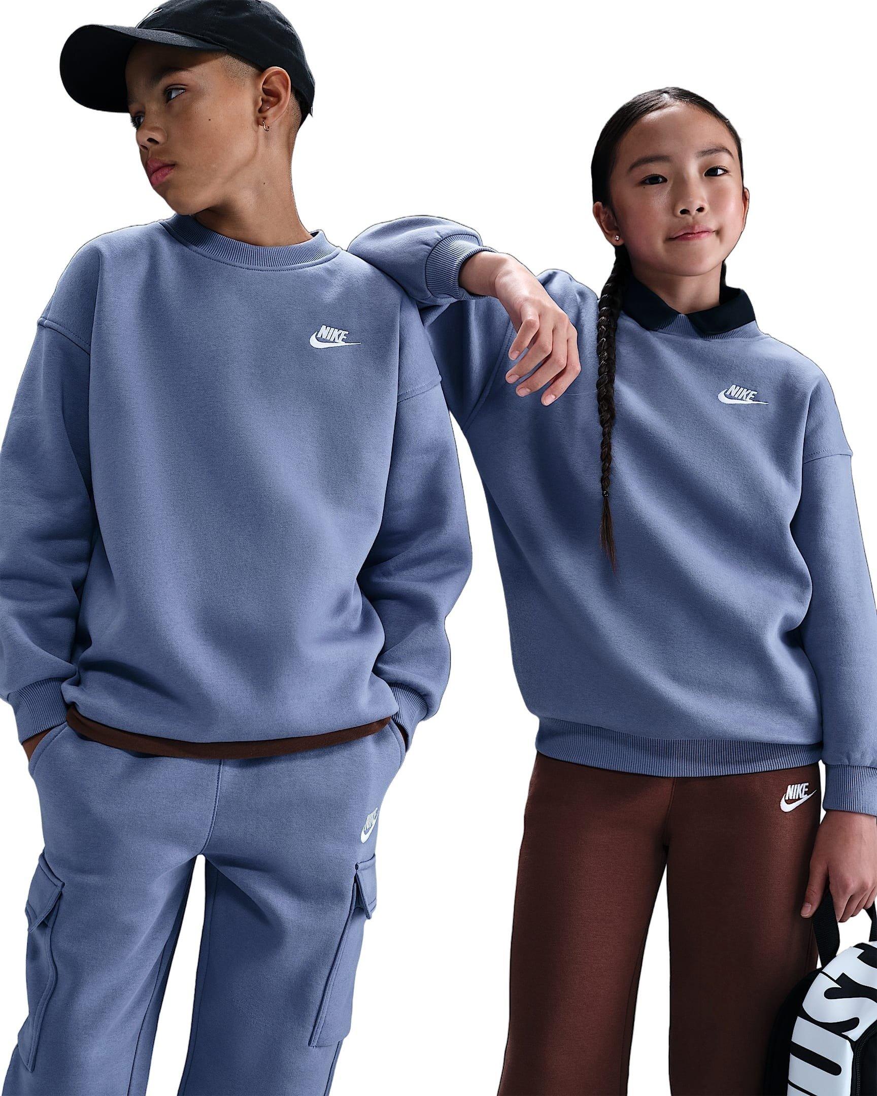 Nike Sportswear Club Fleece Big Kids' Light Blue Hoodie