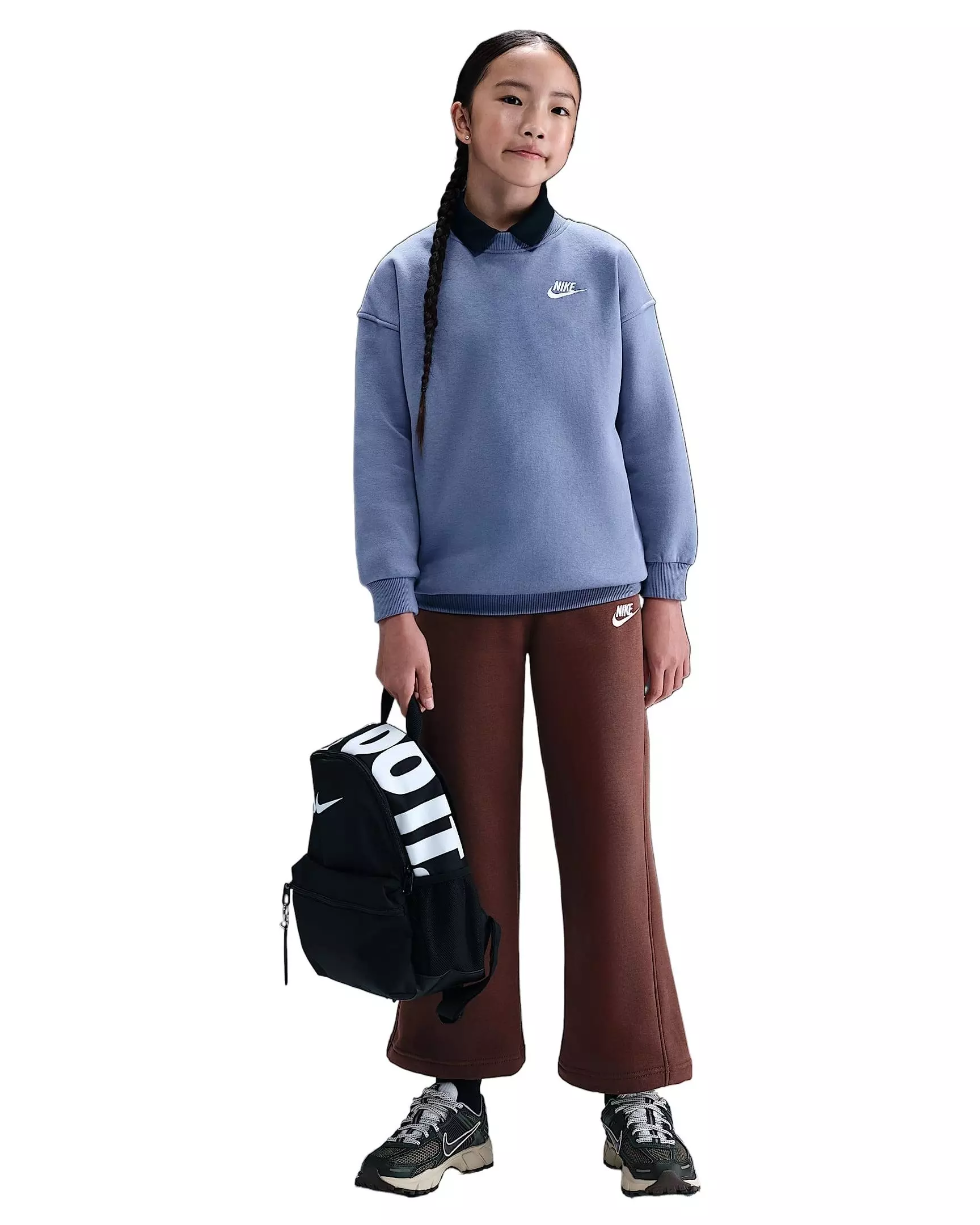 Nike Big Kids' Sportswear Club Fleece Hoodie - Light Blue - LIGHT BLUE