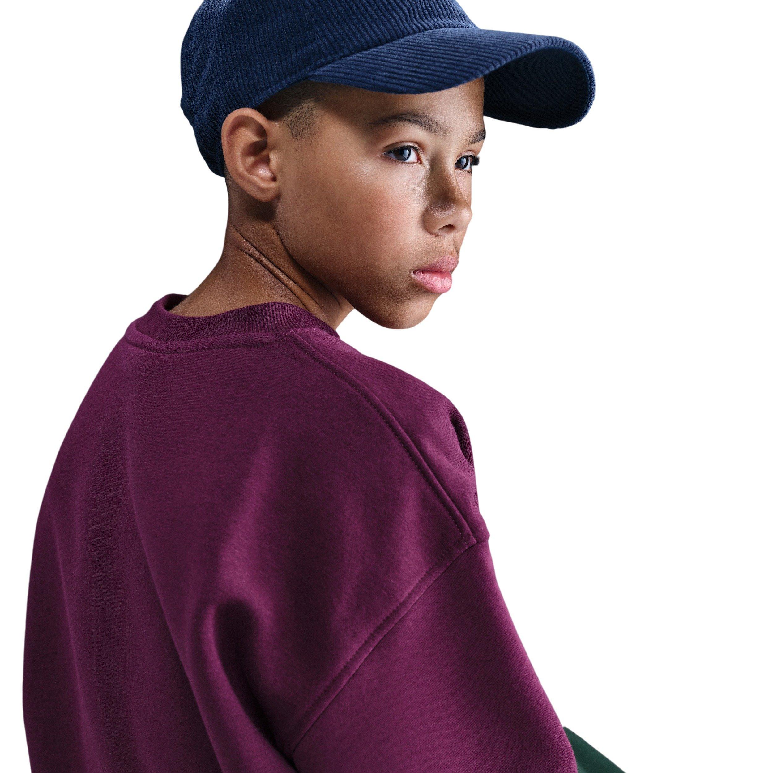Nike Sportswear Club Fleece Big Kids' Red Hoodie