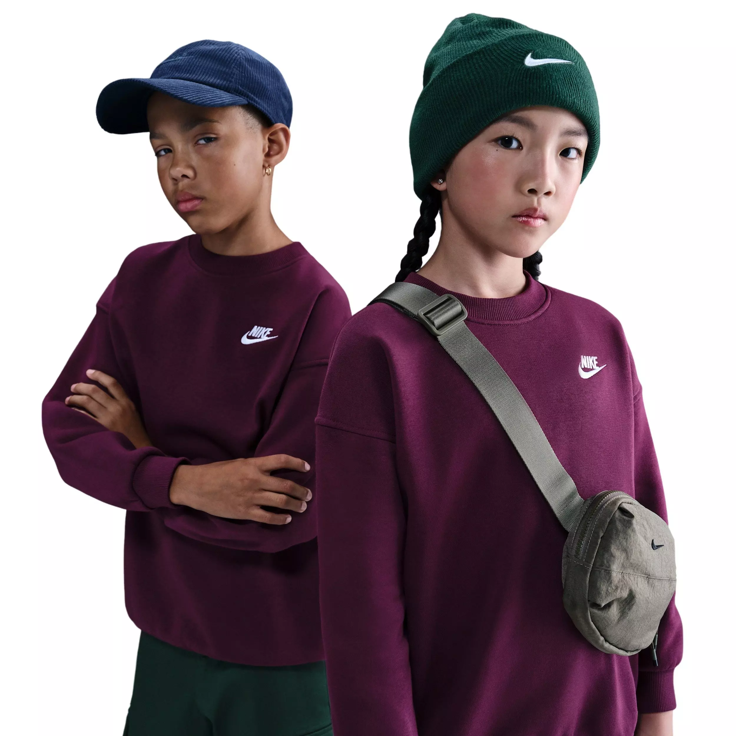 Nike Big Kids' Sportswear Club Fleece Hoodie - Red - RED