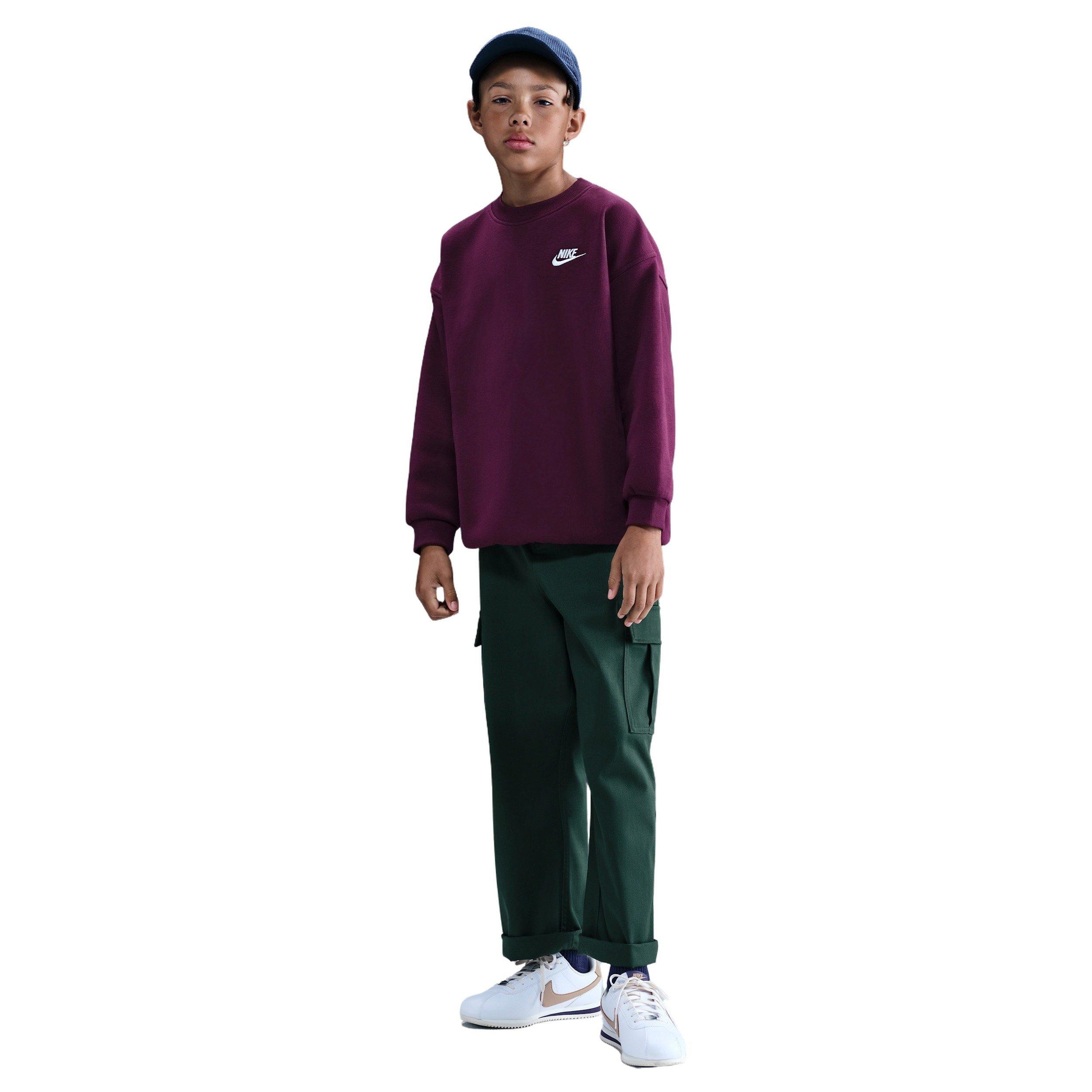 Nike Sportswear Club Fleece Big Kids' Red Hoodie