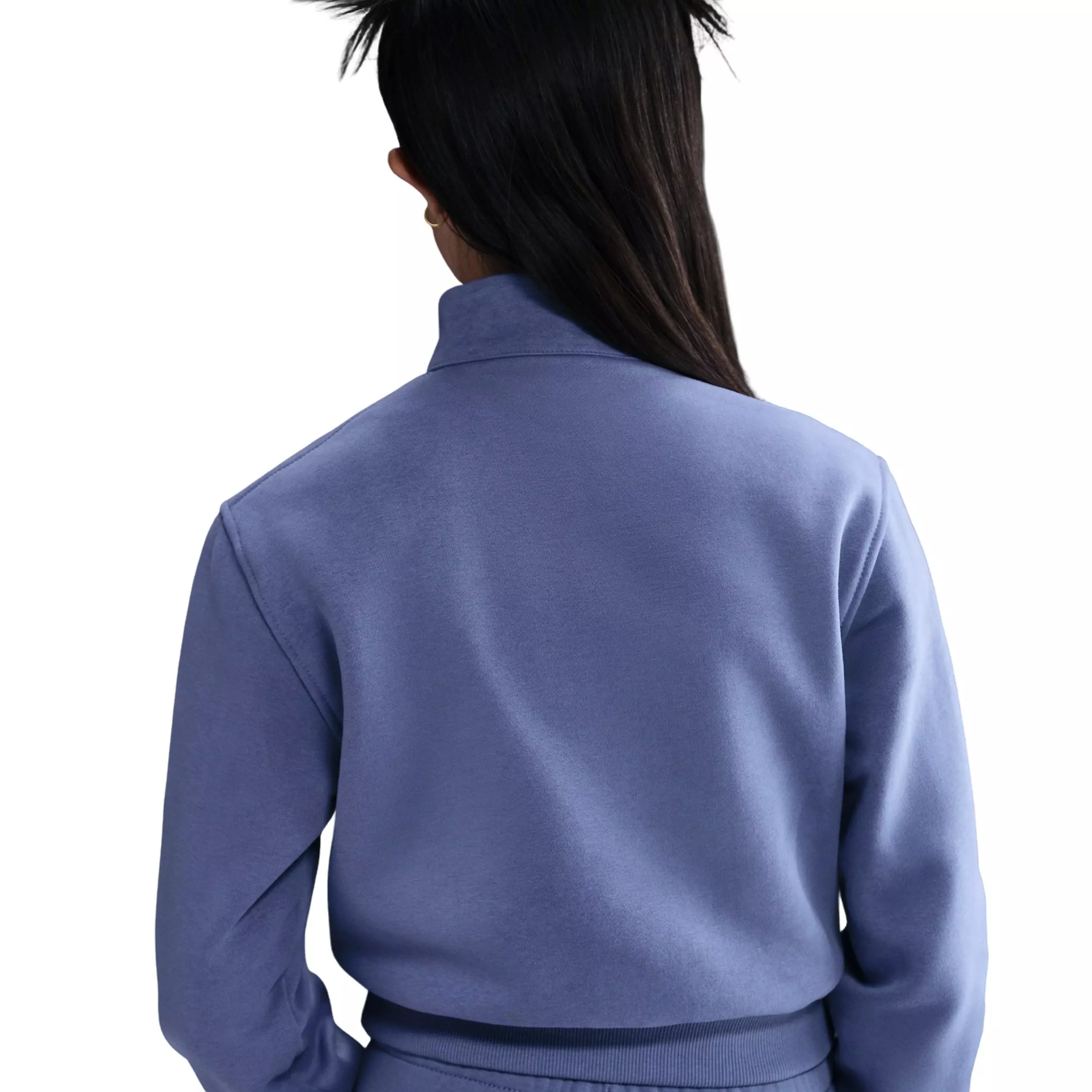 Nike Big Kids' Sportswear Club Fleece 1/2 Zip Long Sleeve Top - Blue - BLUE