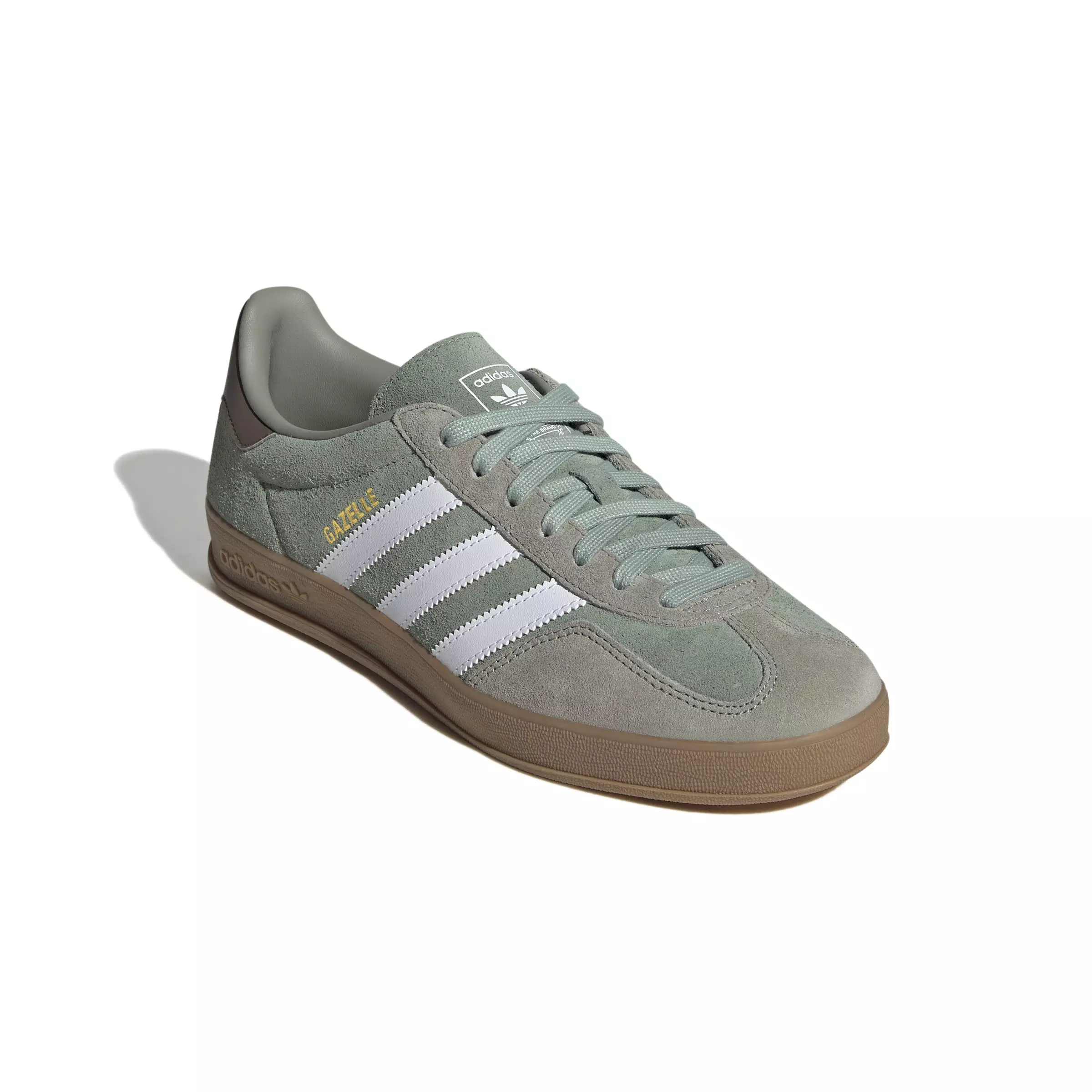 adidas Originals Gazelle "Silver Pebble/Silver Green/Ftwr White" Men's Shoe - SILVER/GREEN/WHITE