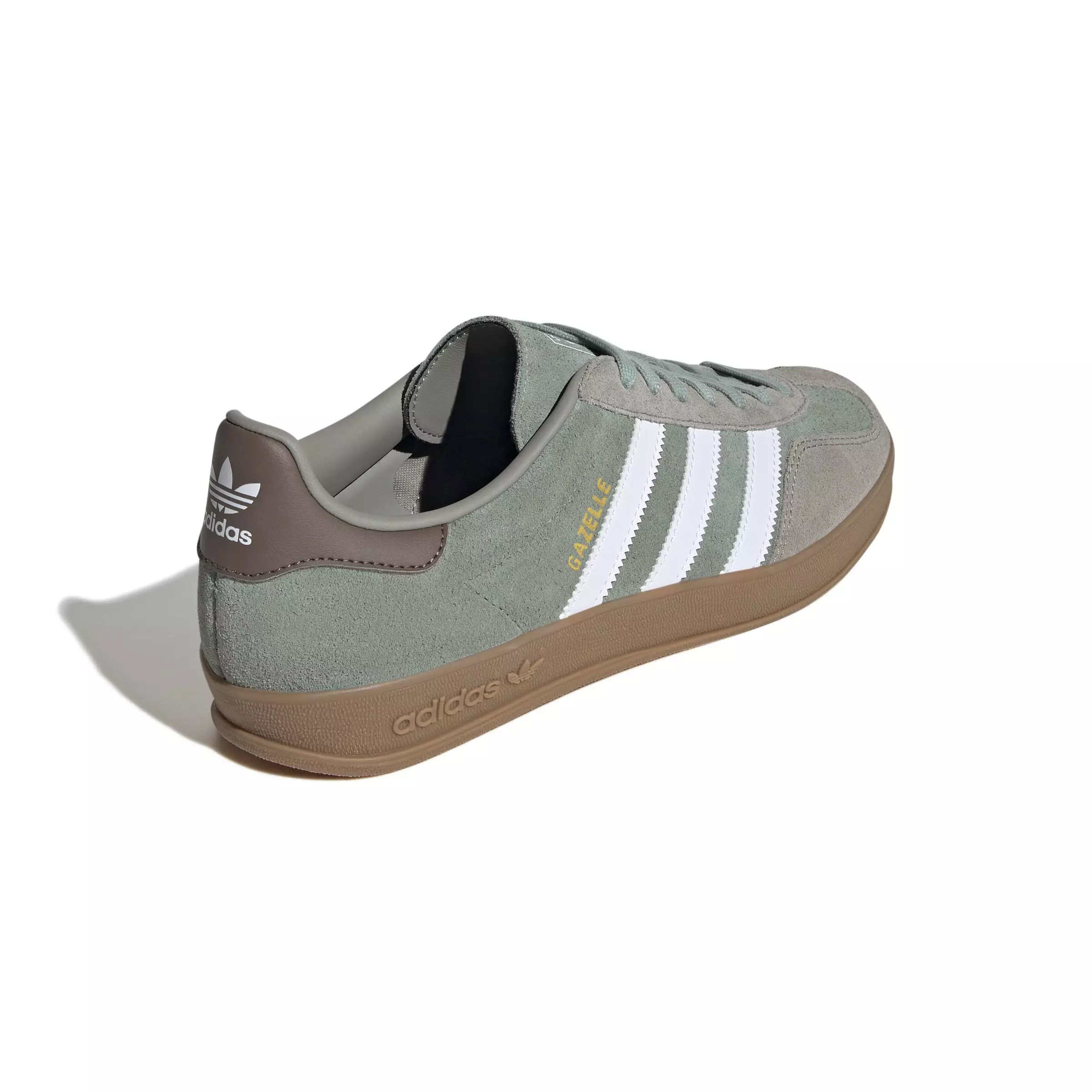 adidas Originals Gazelle "Silver Pebble/Silver Green/Ftwr White" Men's Shoe - SILVER/GREEN/WHITE
