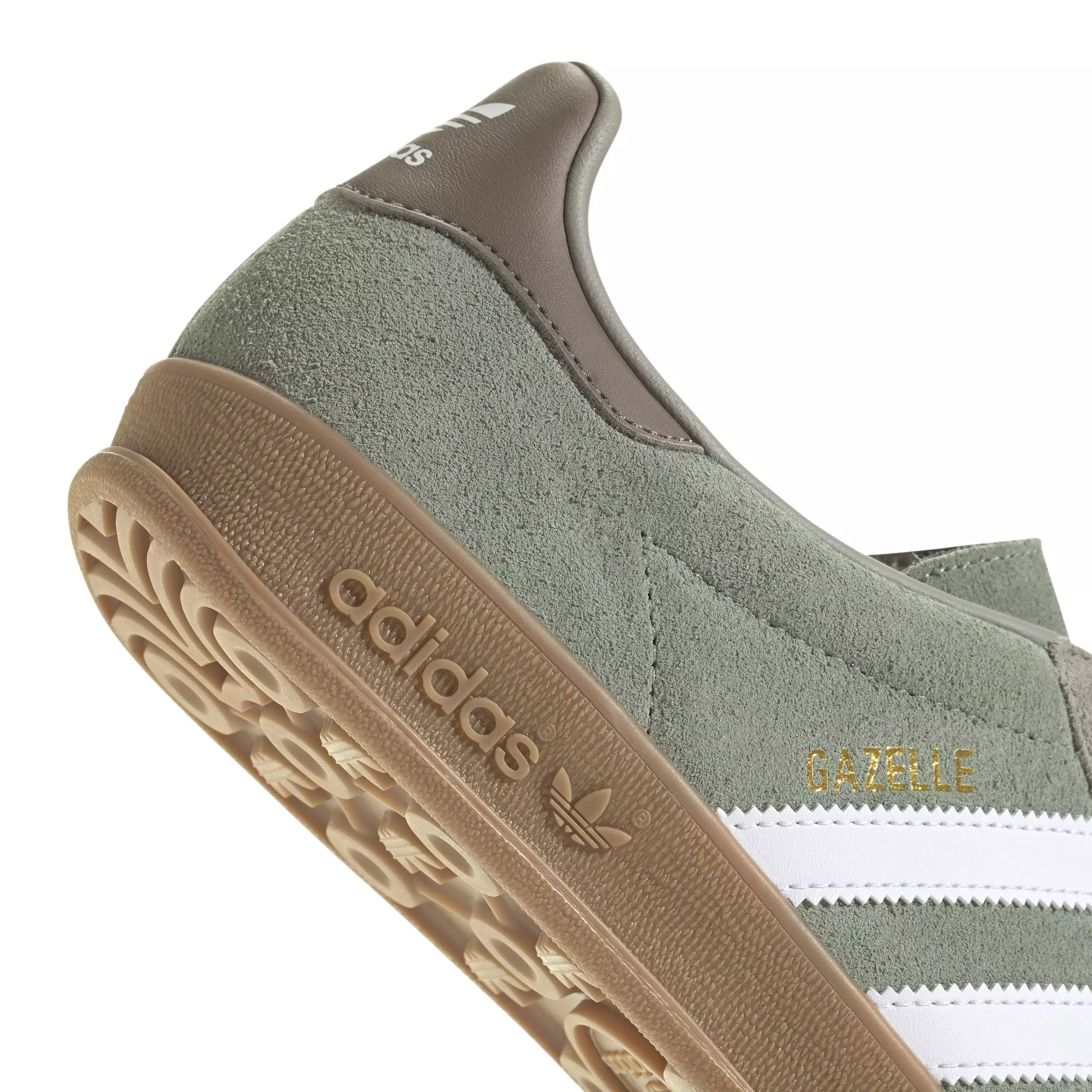 adidas Originals Gazelle "Silver Pebble/Silver Green/Ftwr White" Men's Shoe - SILVER/GREEN/WHITE
