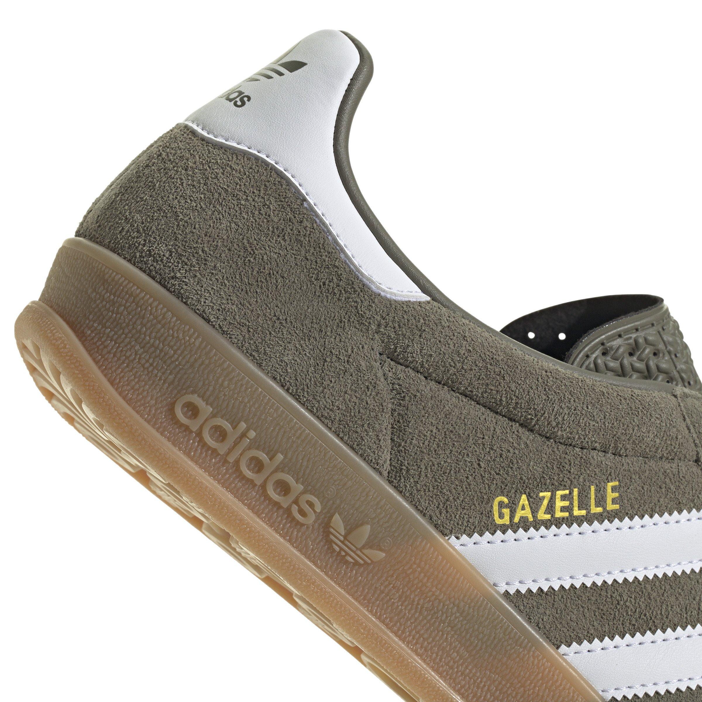 adidas Originals Gazelle "Olive Strata/Ftwr White/Gold Metallic" Men's Shoe - OLIVE/WHITE/GOLD Thumbnail View 7