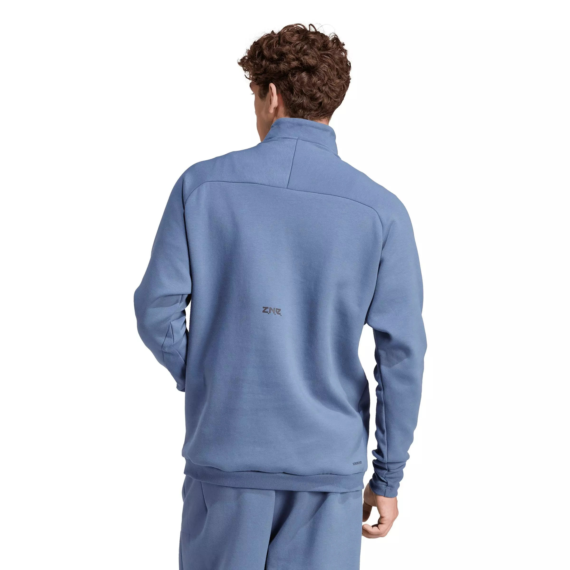 adidas Men's Z.N.E. Half-Zip Sweatshirt - Blue - BLUE