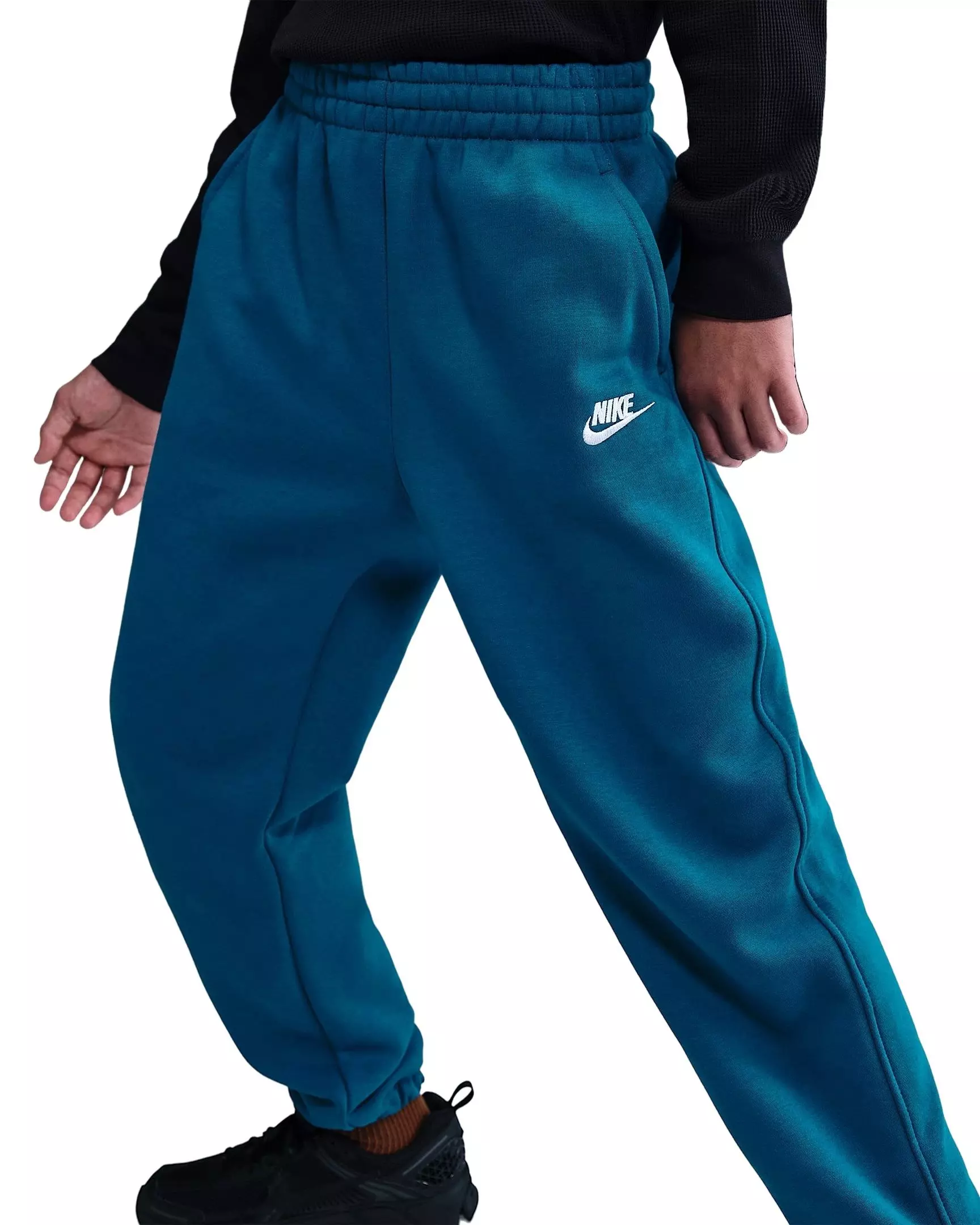Nike Big Kids' Sportswear Club Fleece Loose Pants - Blue - BLUE