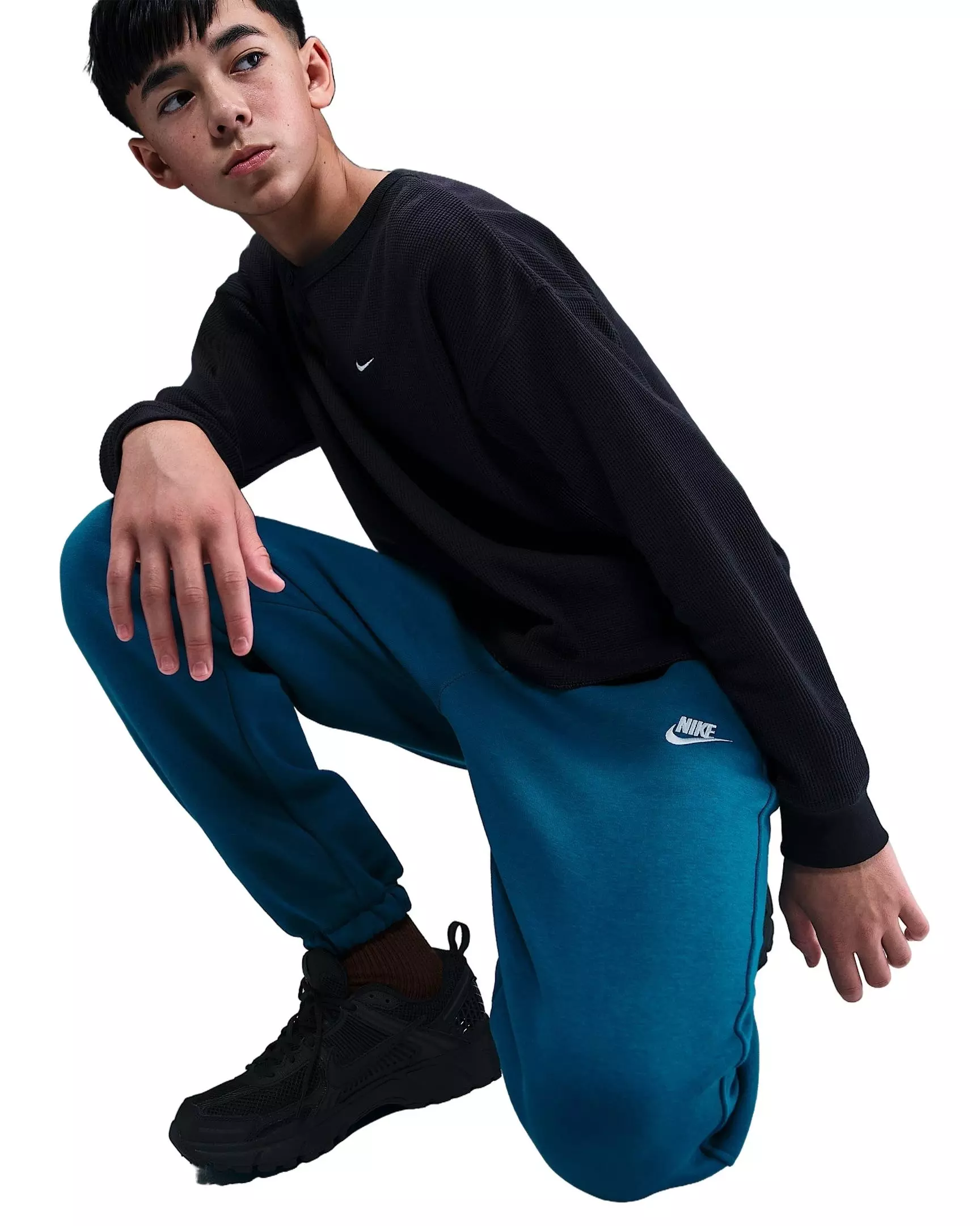 Nike Big Kids' Sportswear Club Fleece Loose Pants - Blue - BLUE