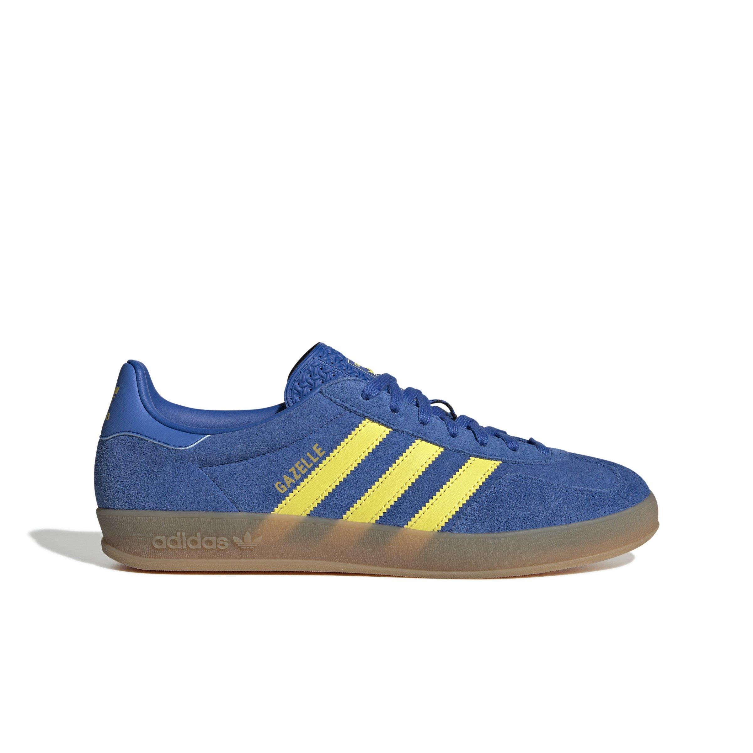 adidas Originals Gazelle "Blue/Pure Sulfur/Gum 3" Men's Shoe - BLUE/SULFUR/GUM Thumbnail View 1