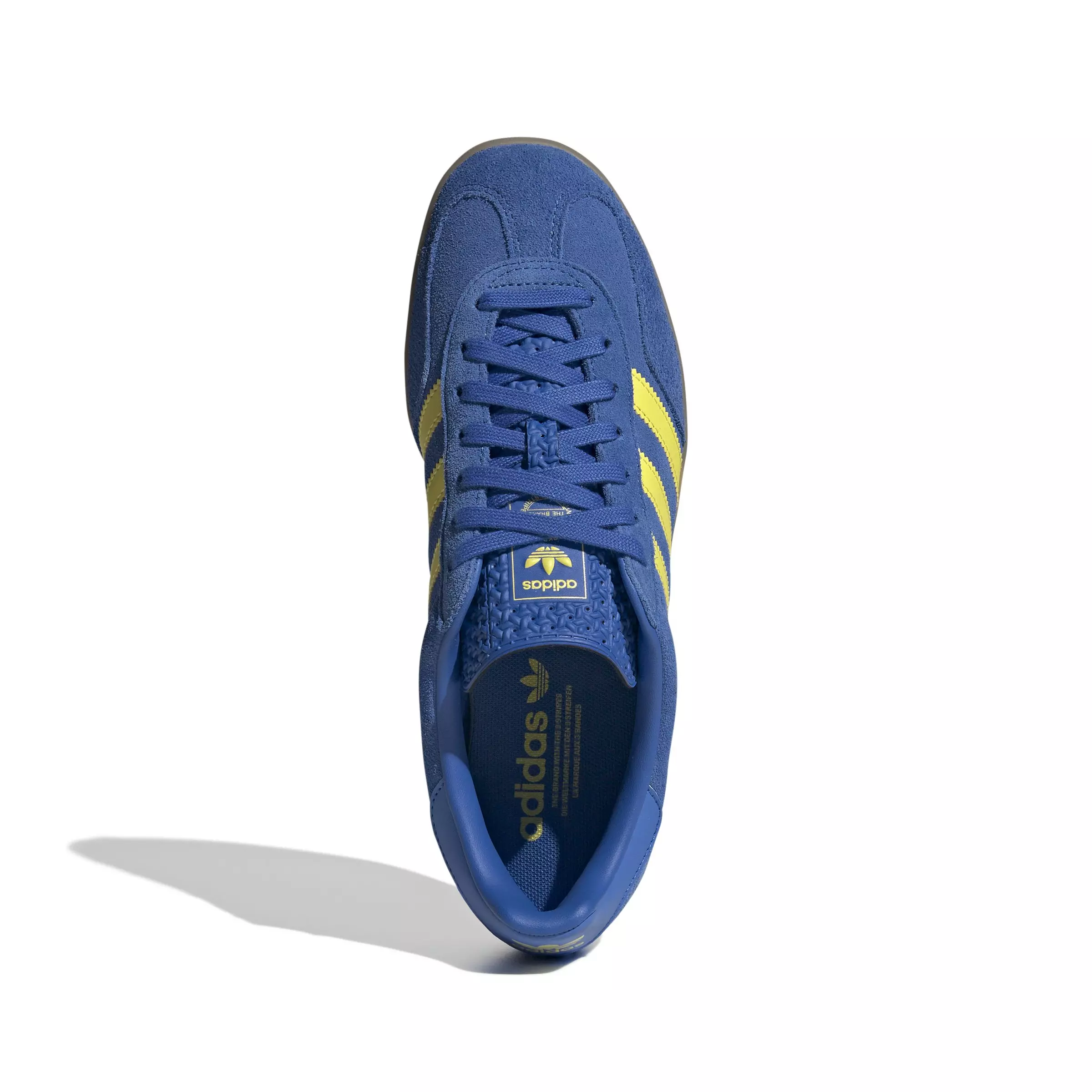 adidas Originals Gazelle "Blue/Pure Sulfur/Gum 3" Men's Shoe - BLUE/SULFUR/GUM