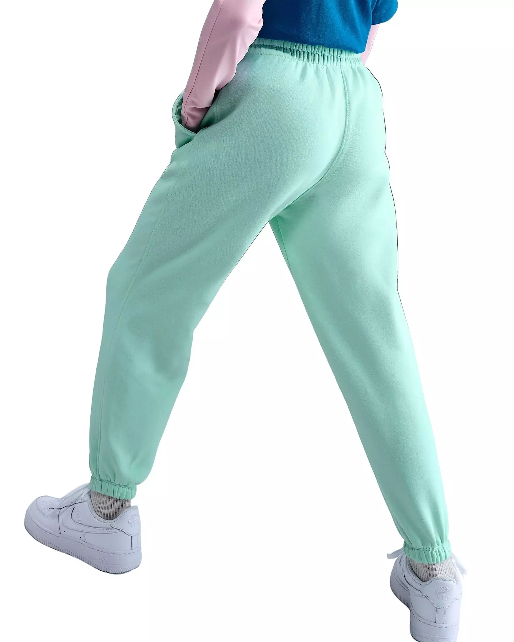 Nike Big Kids' Sportswear Club Fleece Loose Pants - Green - GREEN