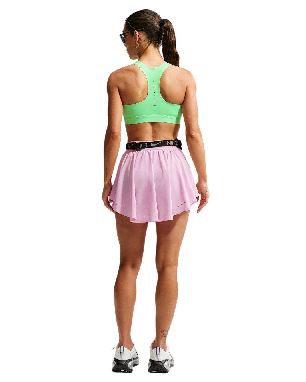 Nike Women's Swift Dri-FIT Running Skort - Pink/Black - PINK/BLACK