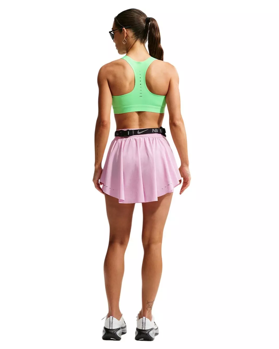 Nike Women's Swift Dri-FIT Running Skort - Pink/Black - PINK/BLACK