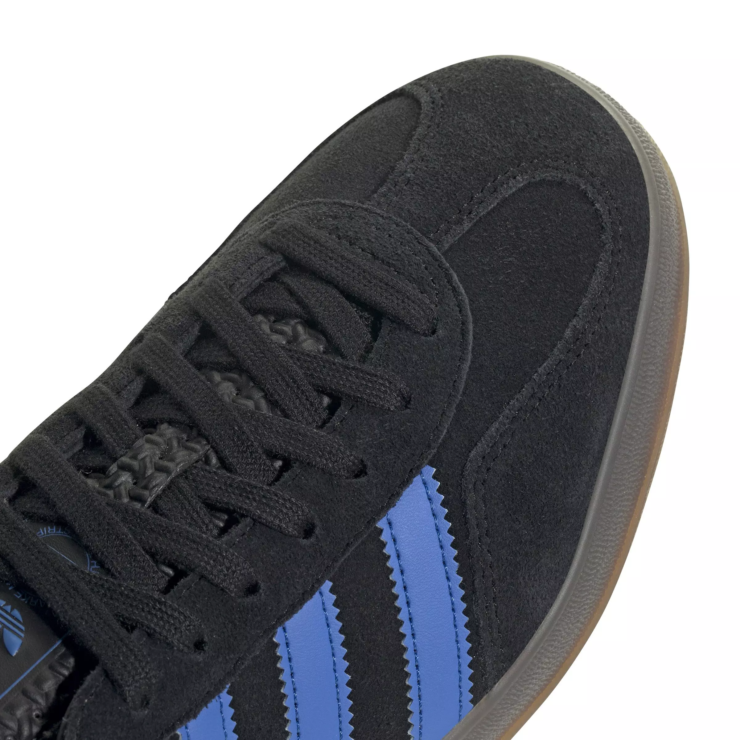 adidas Originals Gazelle "Core Black/Blue/Gum 3" Men's Shoe - BLACK/BLUE/GUM