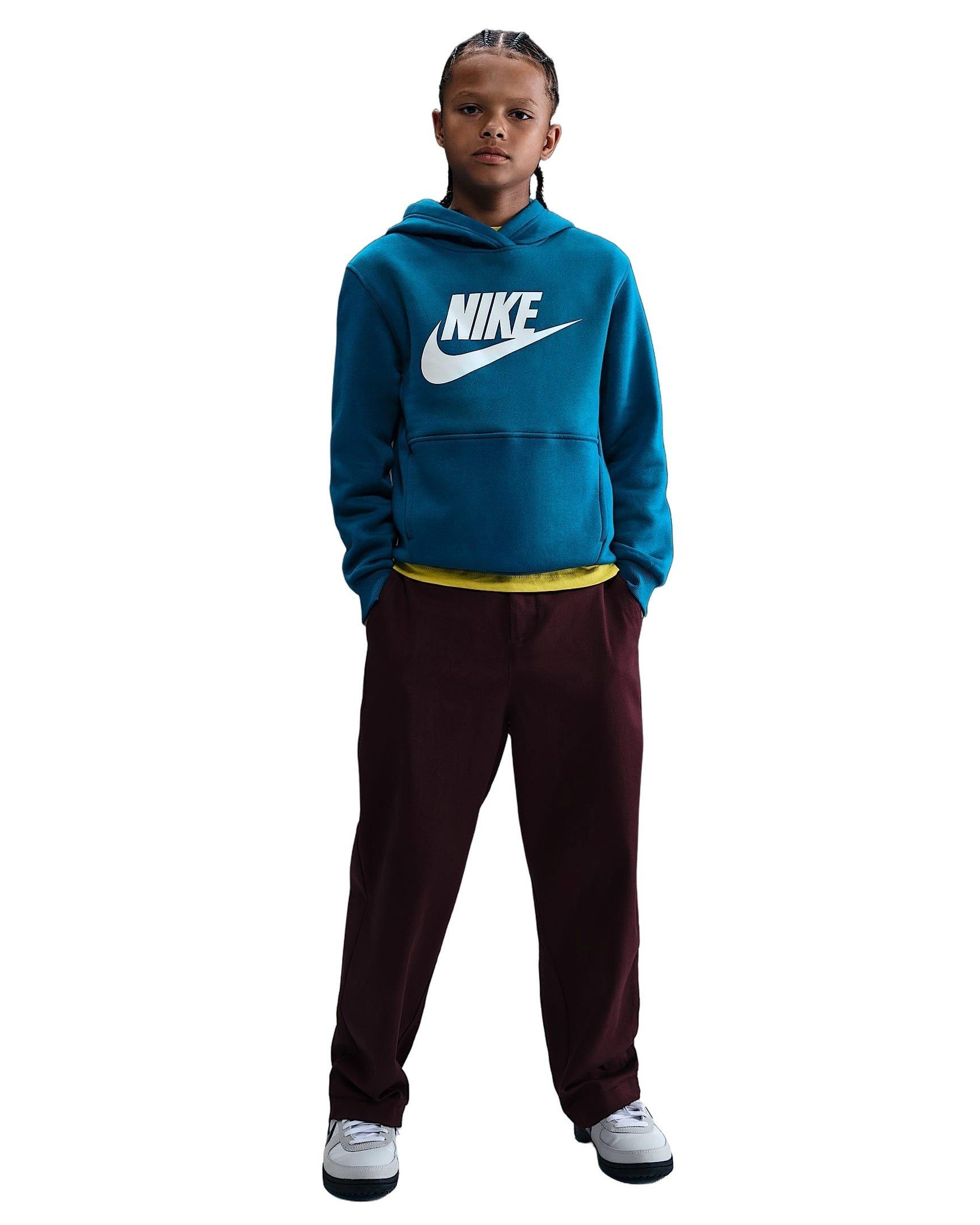 Nike Sportswear Club Fleece Full-Zip Winterized Big Kids' Blue Hooded Jacket