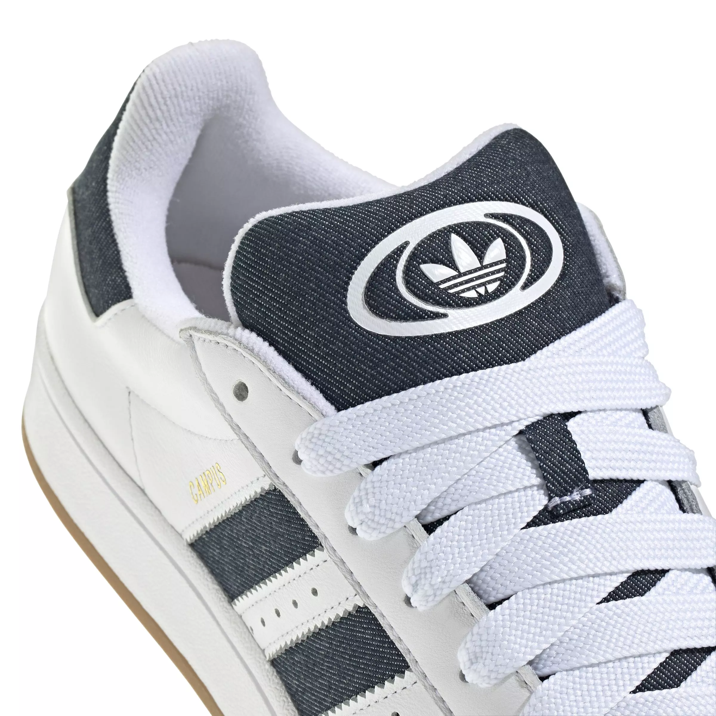 adidas Originals Campus 00s "Ftwr White/Night Indigo/Gold Metallic" Men's Shoe - WHITE/INDIGO/GOLD