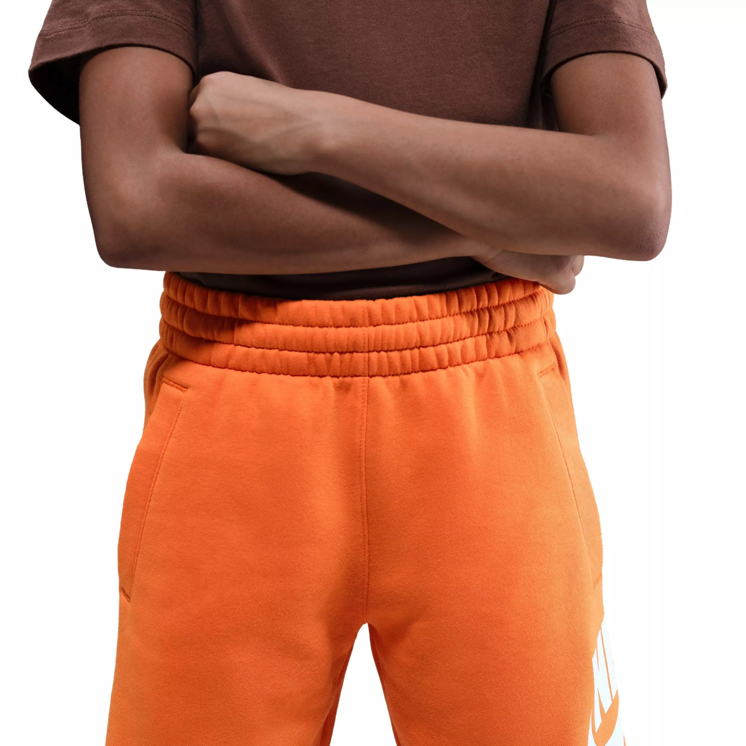 Nike Big Kids' Club Fleece Futura Joggers - Orange - ORANGE