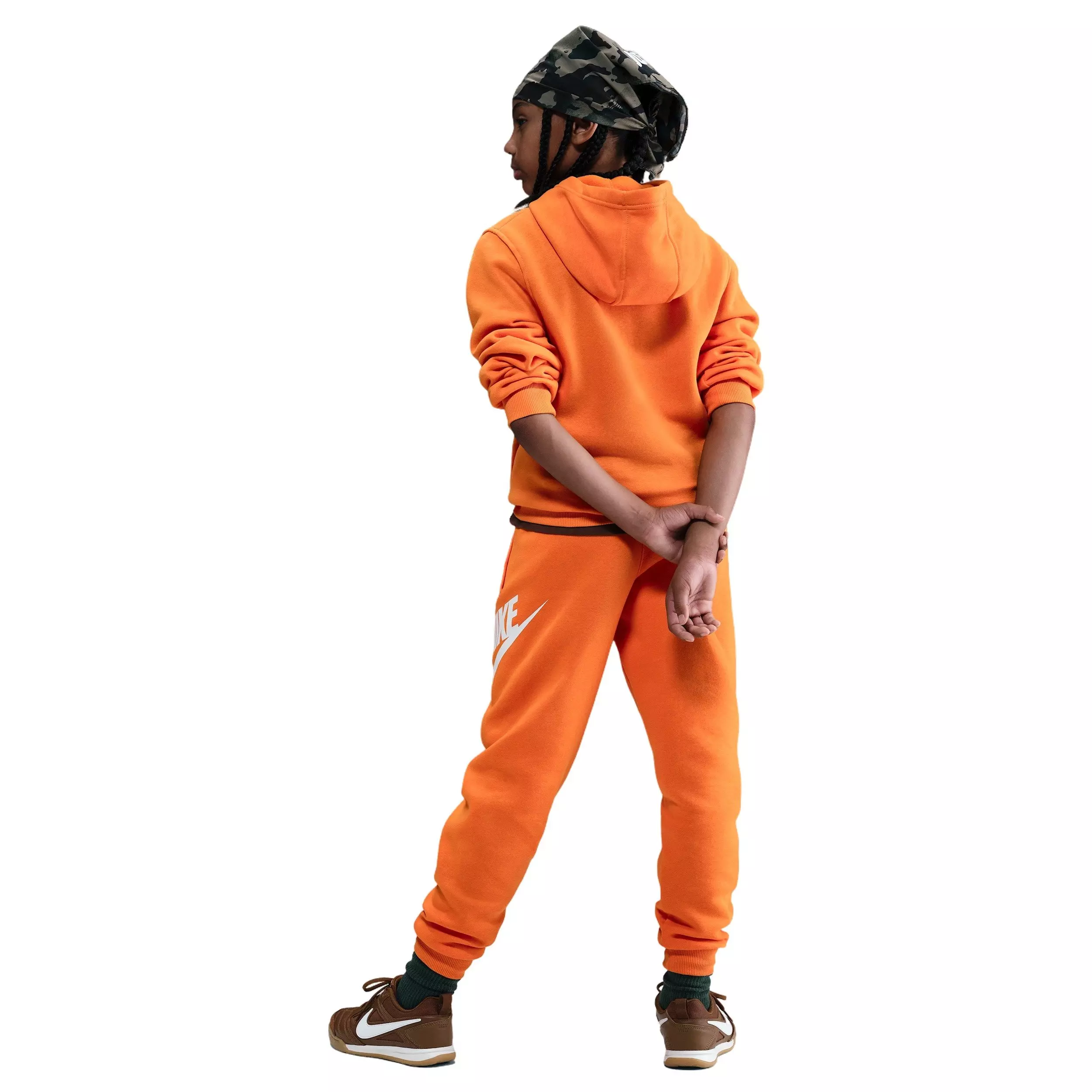 Nike Big Kids' Club Fleece Futura Joggers - Orange - ORANGE