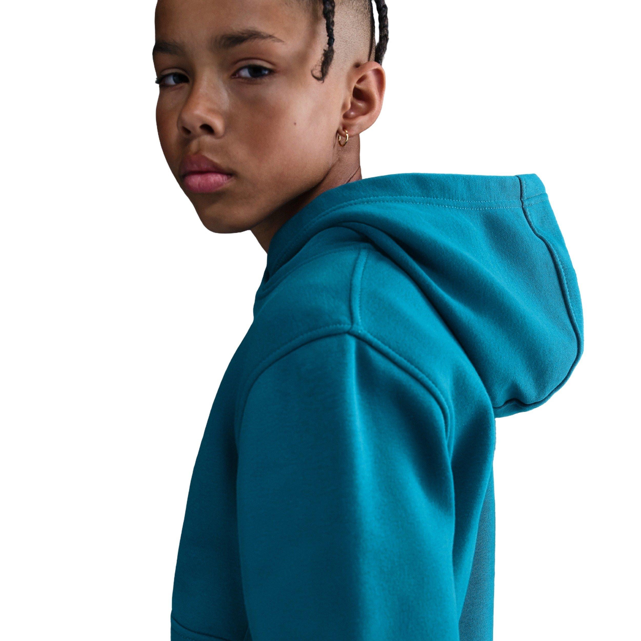 Nike Sportswear Club Fleece Big Kids' Teal Pullover Hoodie