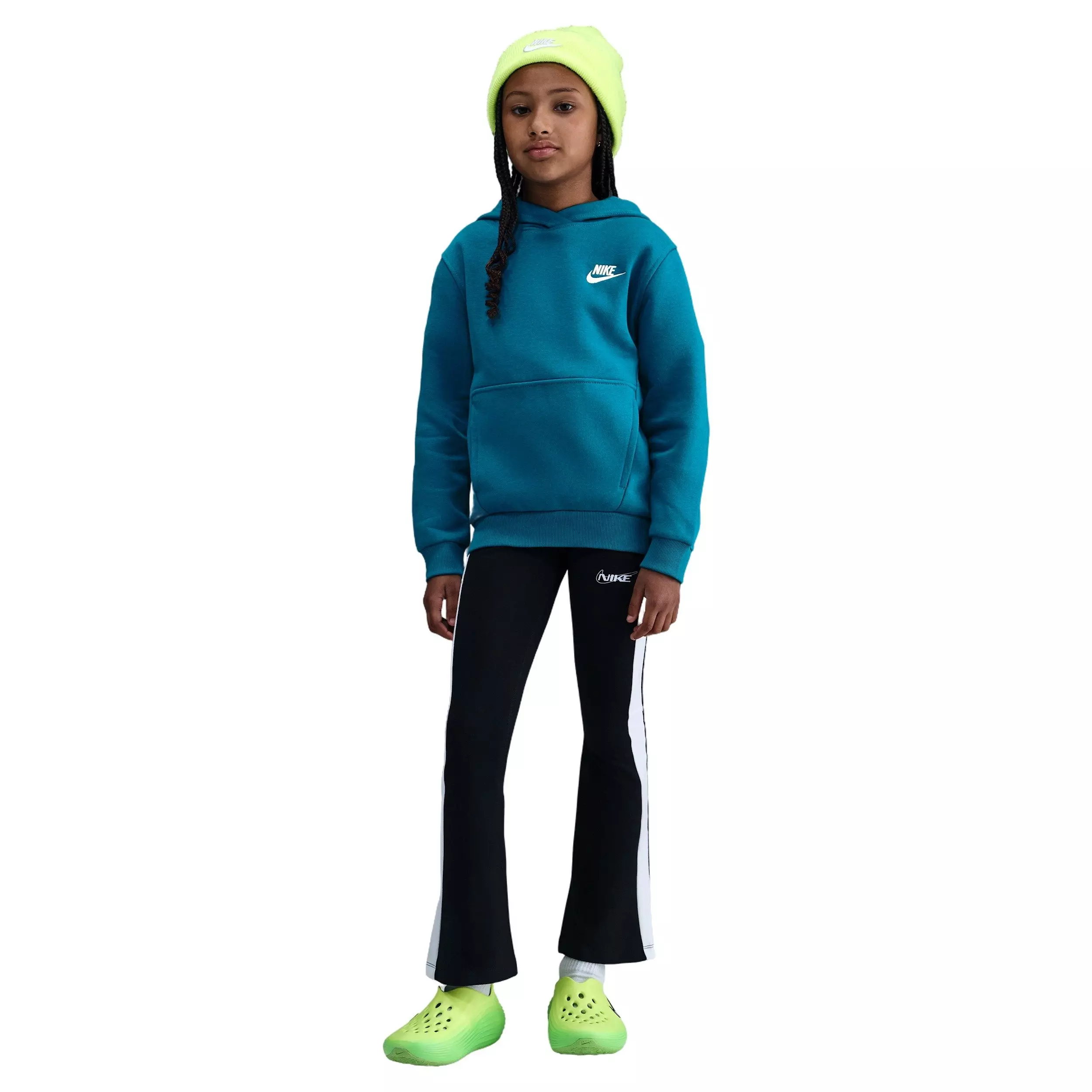 Nike Big Kids' Sportswear Club Fleece Pullover Hoodie - Blue - BLUE