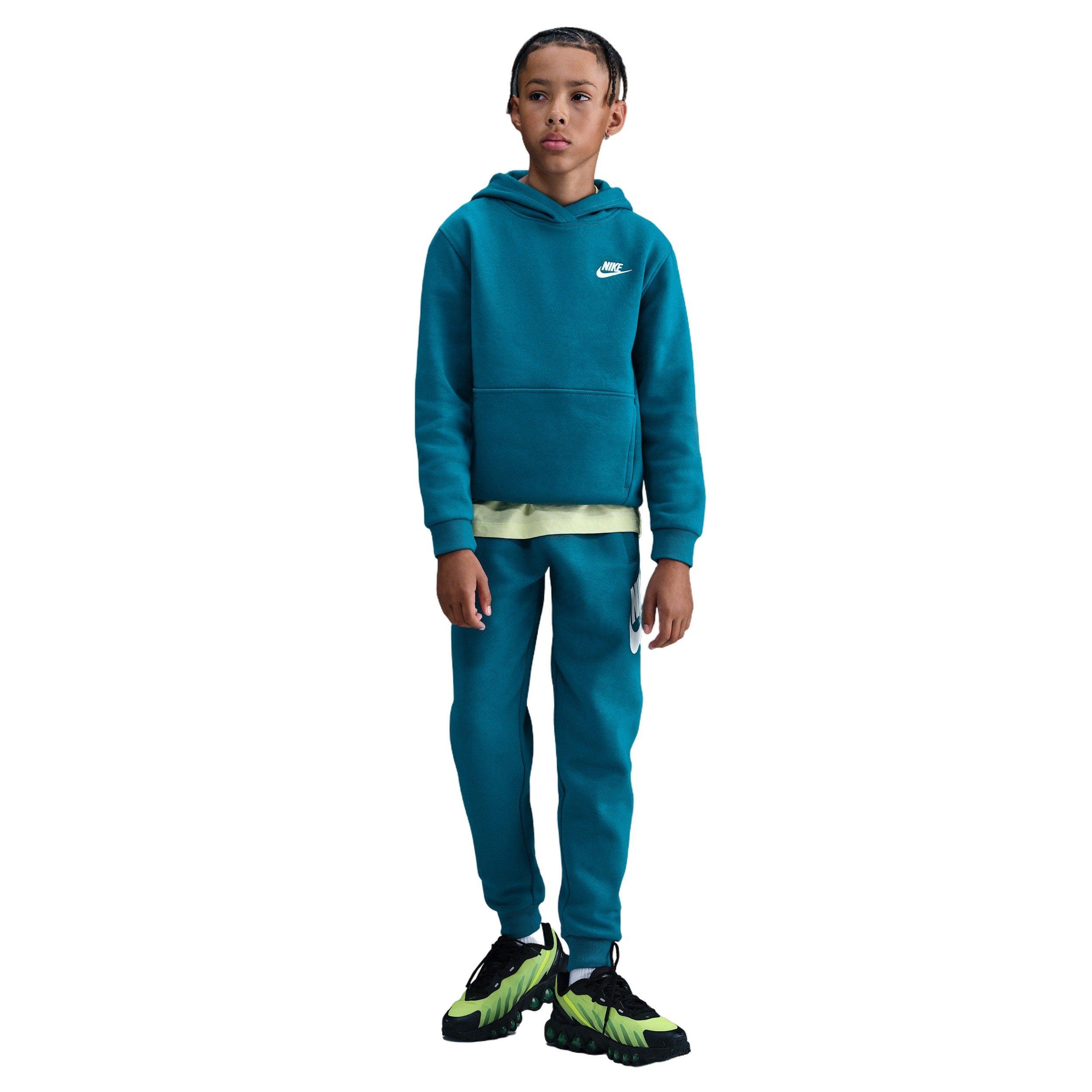 Nike Sportswear Club Fleece Big Kids' Teal Pullover Hoodie
