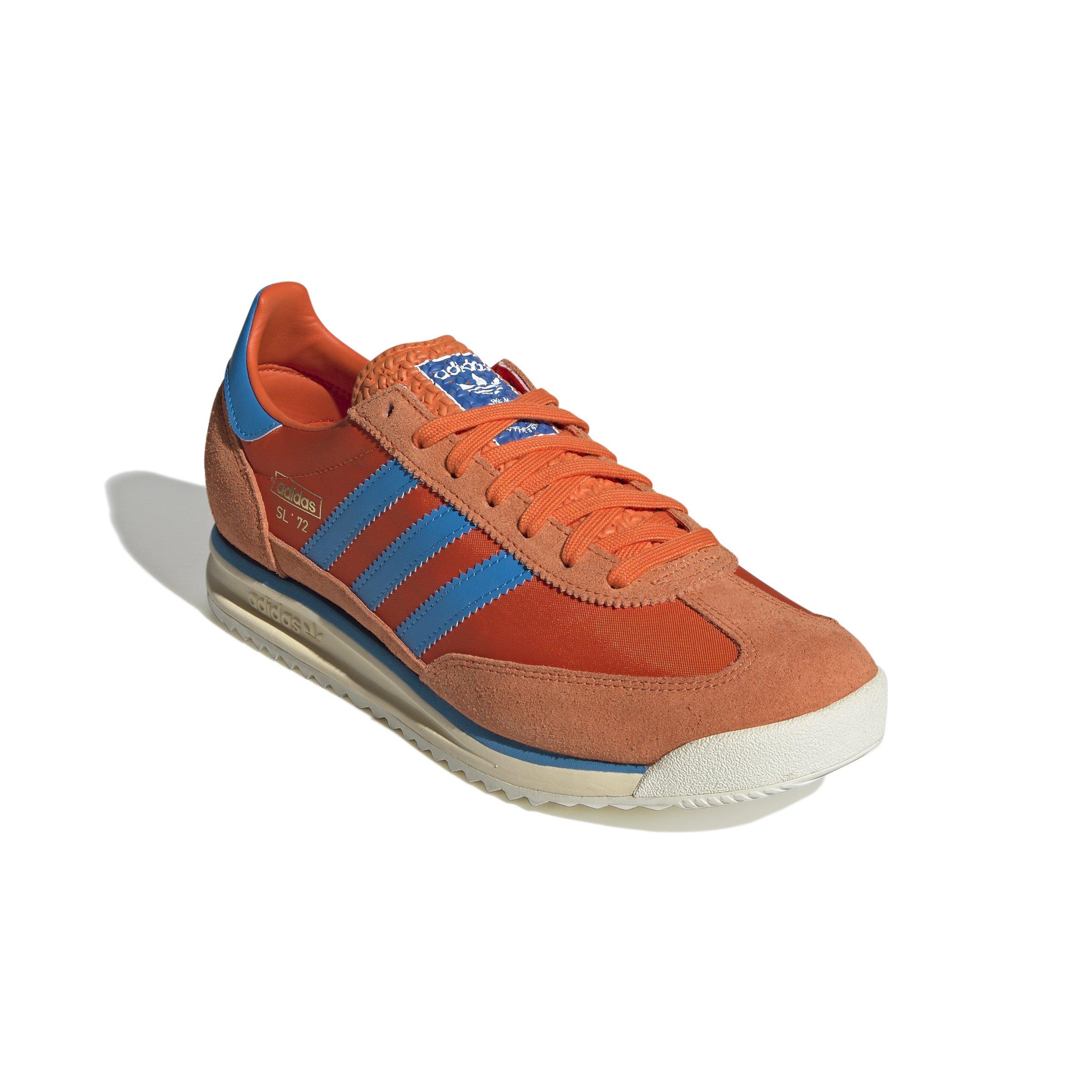 adidas Originals SL 72 RS "Collegiate Orange/Bright Blue/Orange" Men's Shoe - ORANGE/BLUE/ORANGE Thumbnail View 3